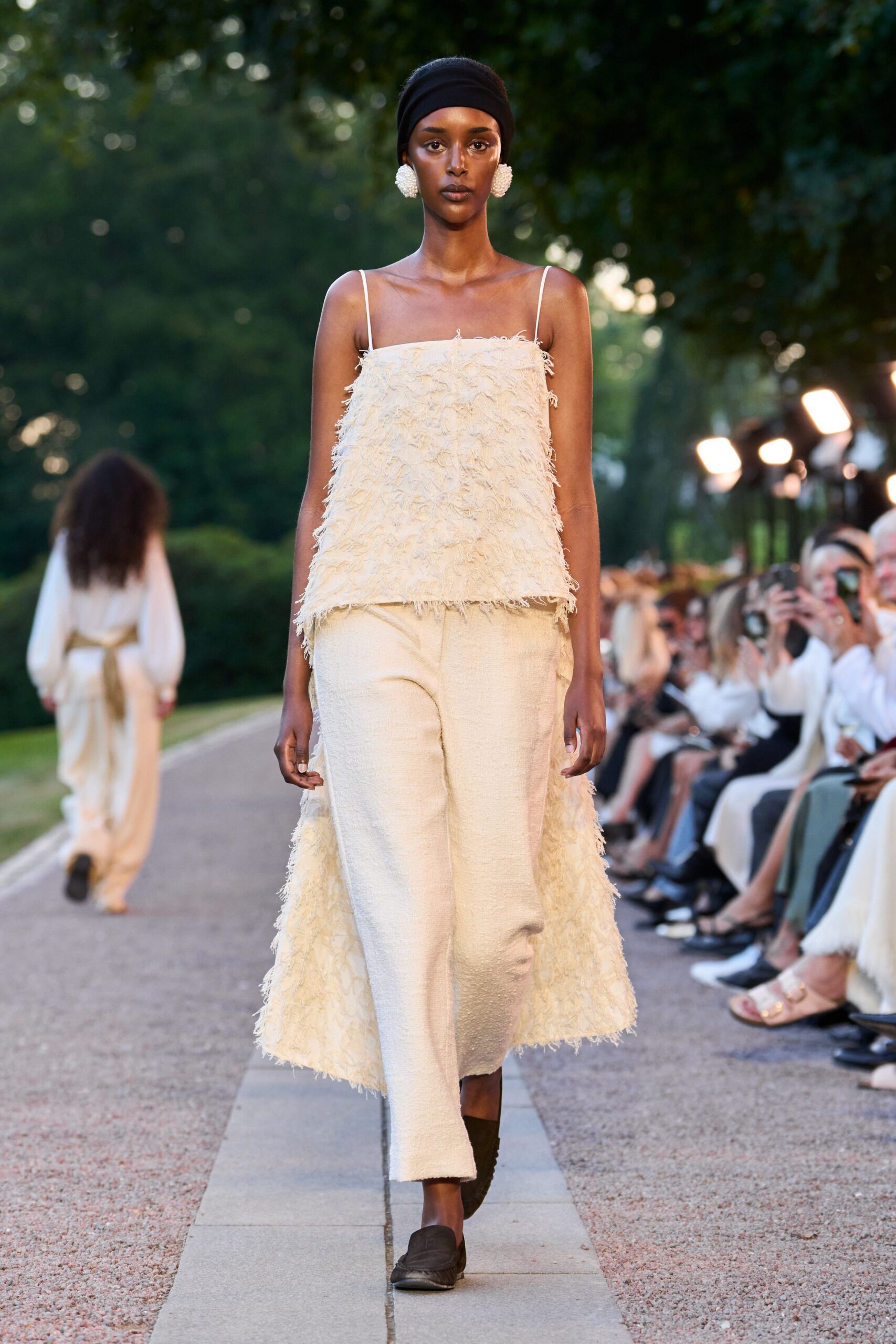 ivory cotton relaxed straight-leg pants