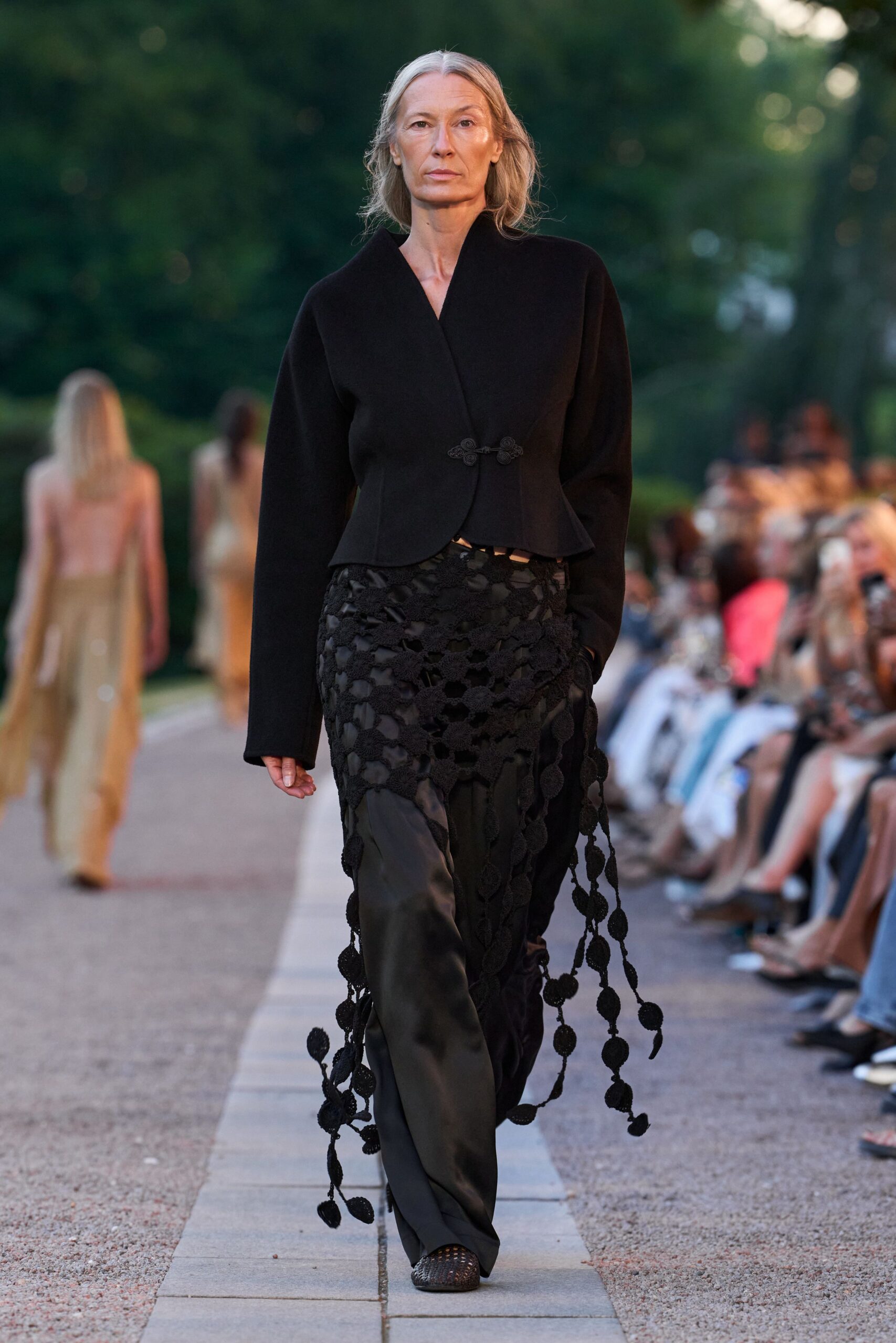 black cotton relaxed flared pants
