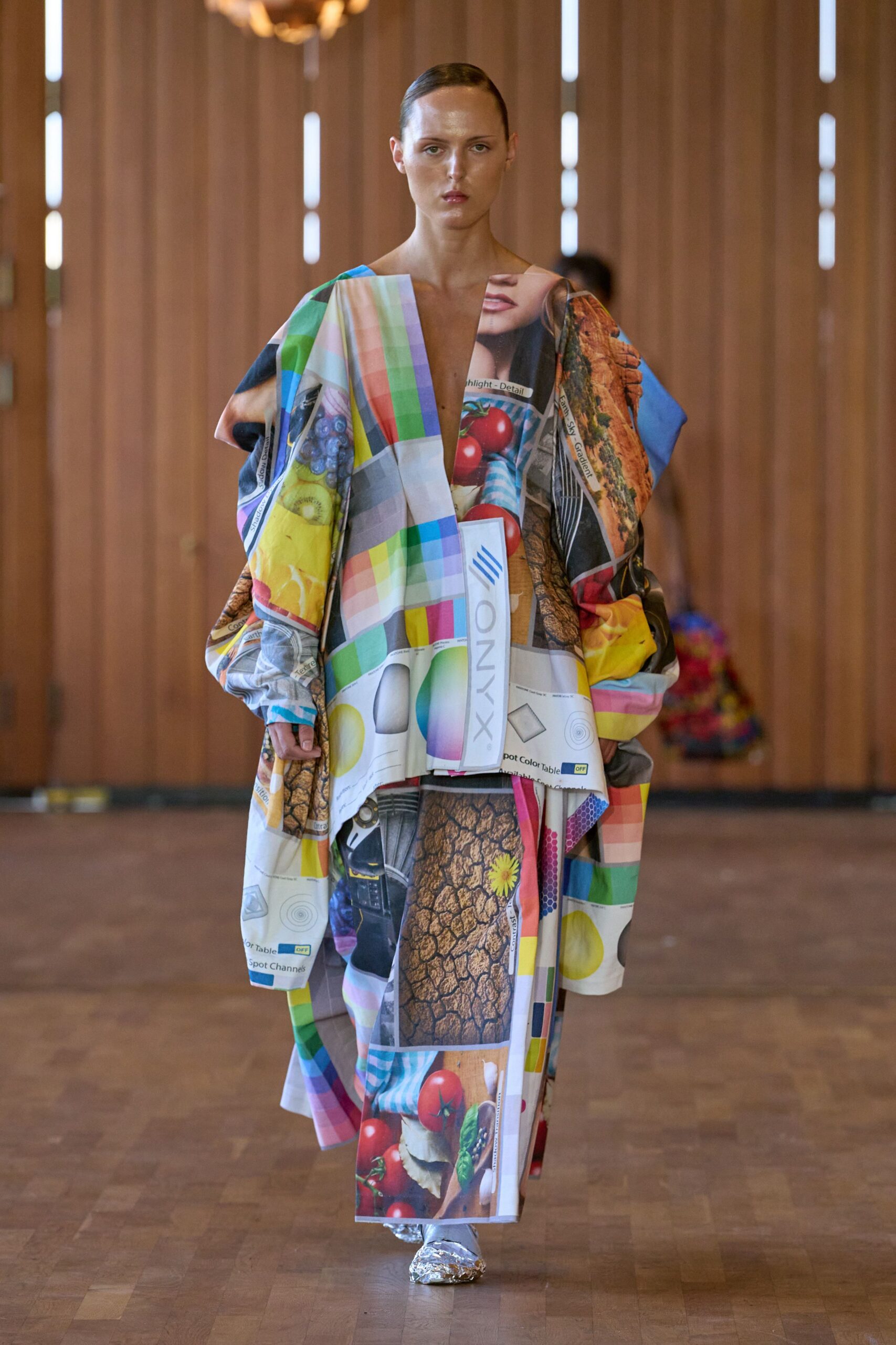 multi-colored relaxed maxi dress
