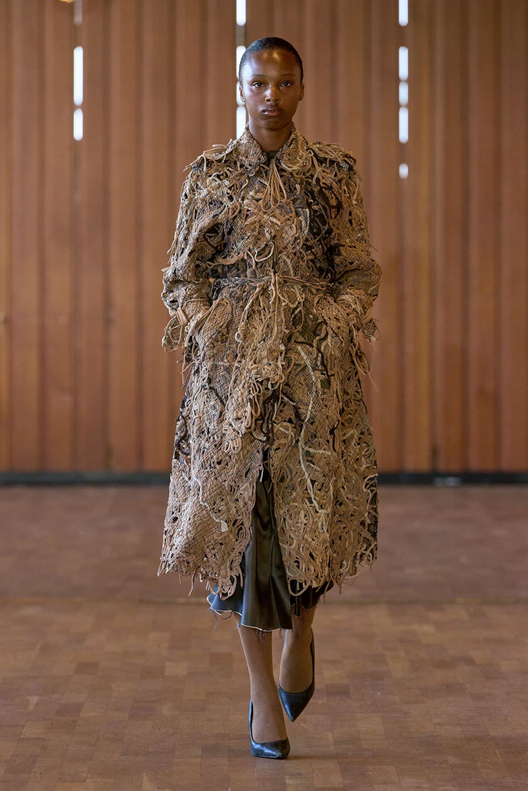 green silk sleeveless v-neck fitted straight-leg midi dress
