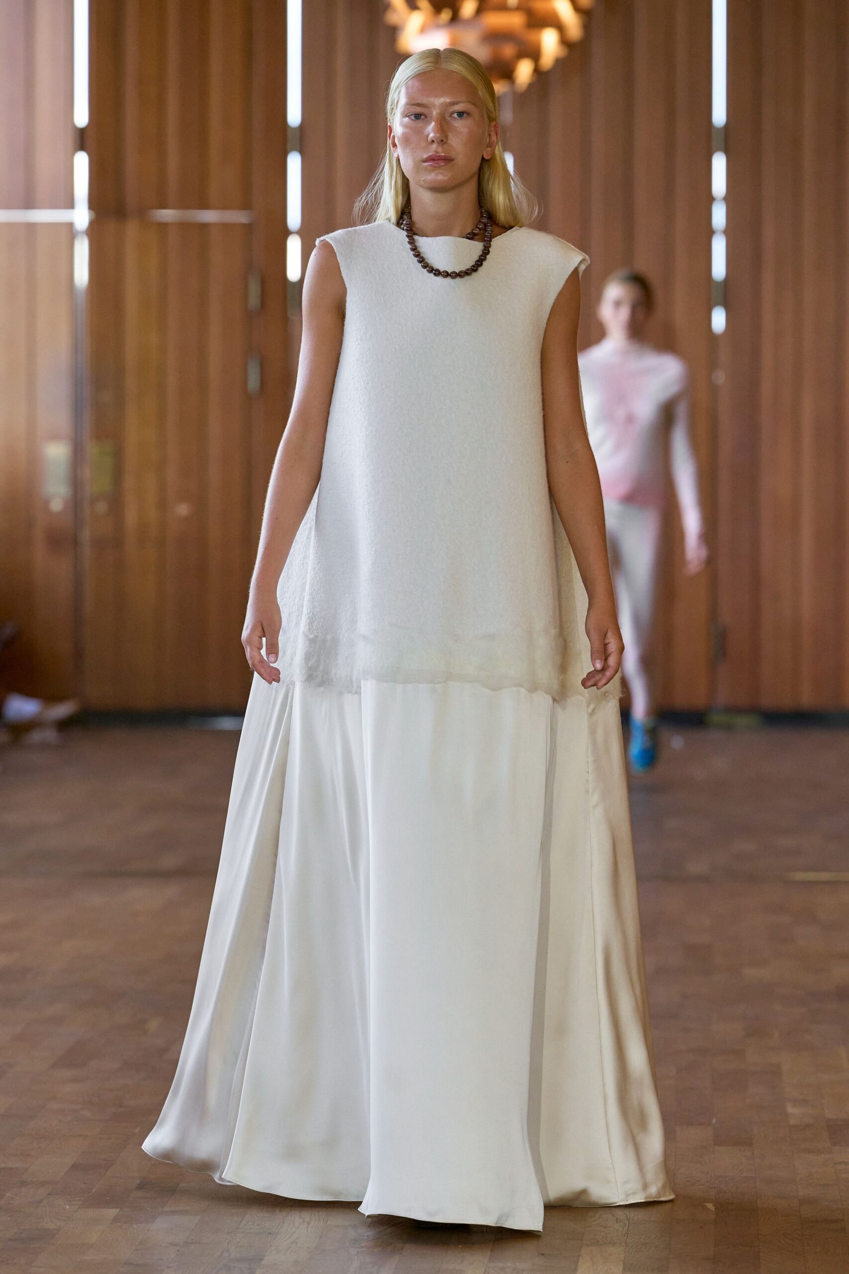 white relaxed sleeveless maxi dress