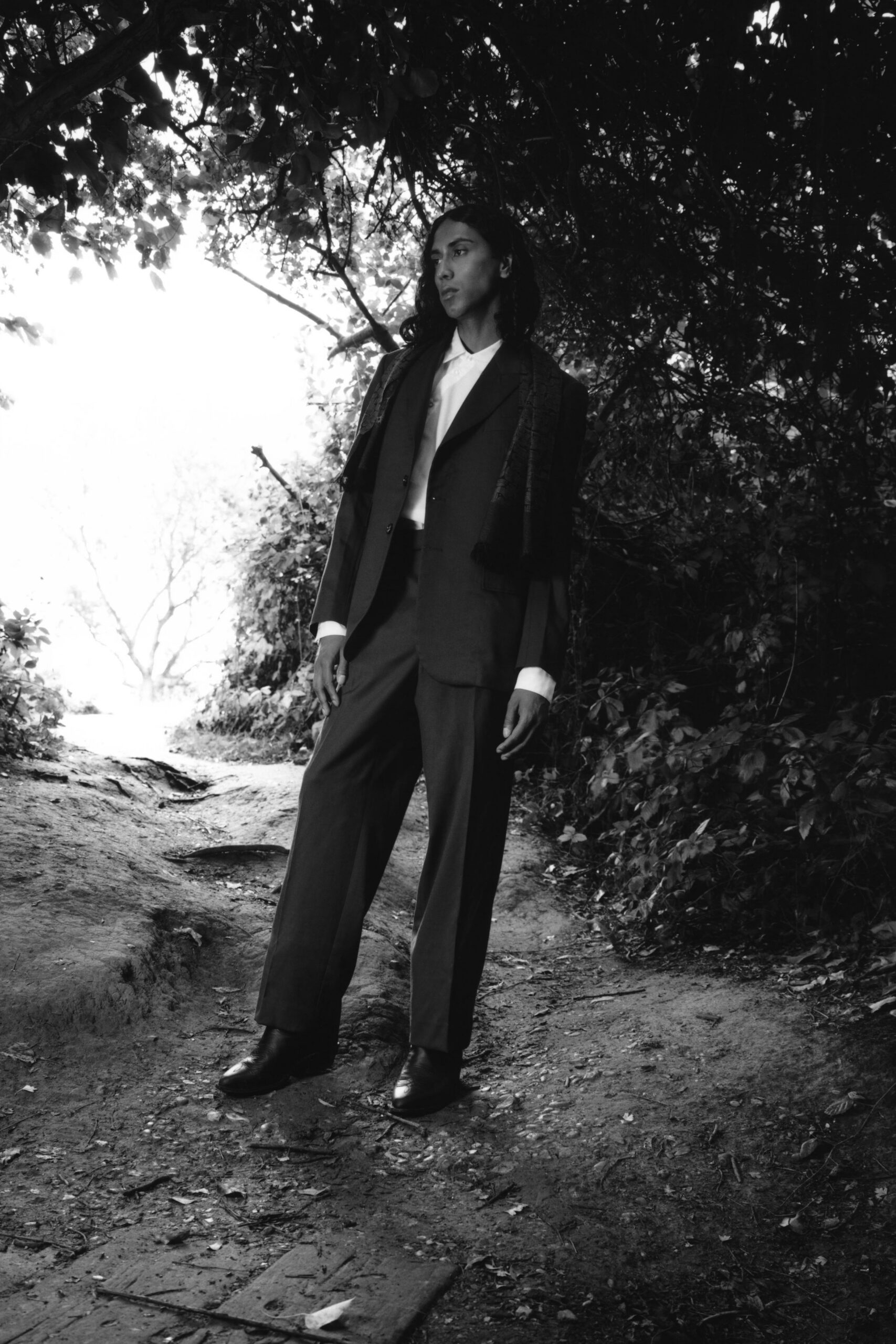 tailored single-breasted blazer