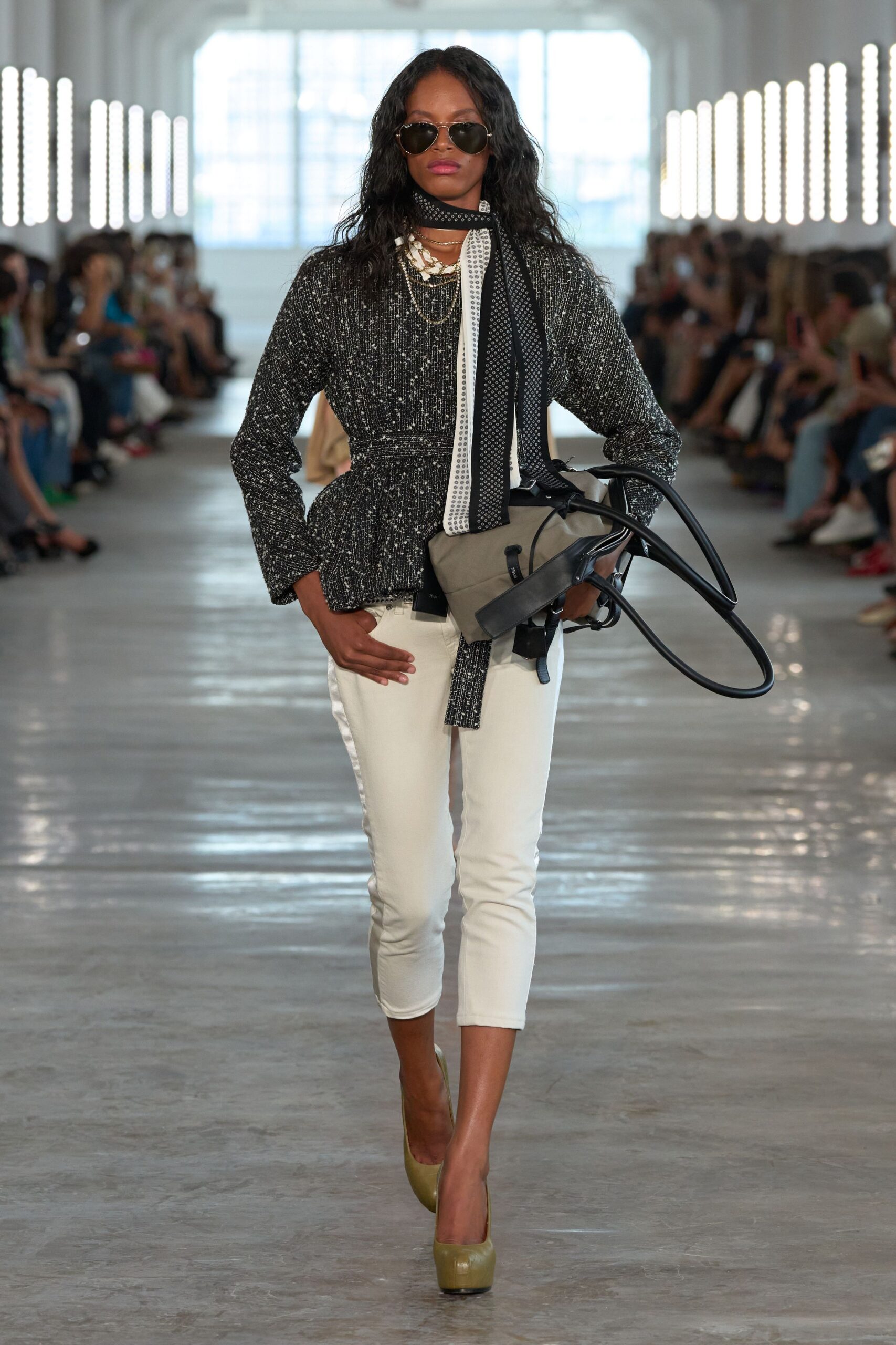belted tweed wrap jacket