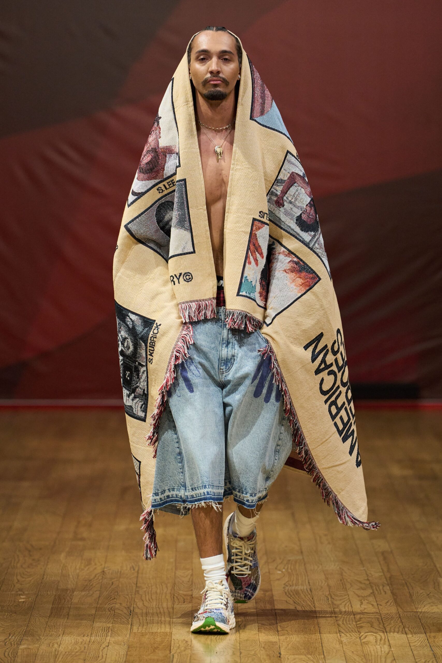 printed blanket scarf