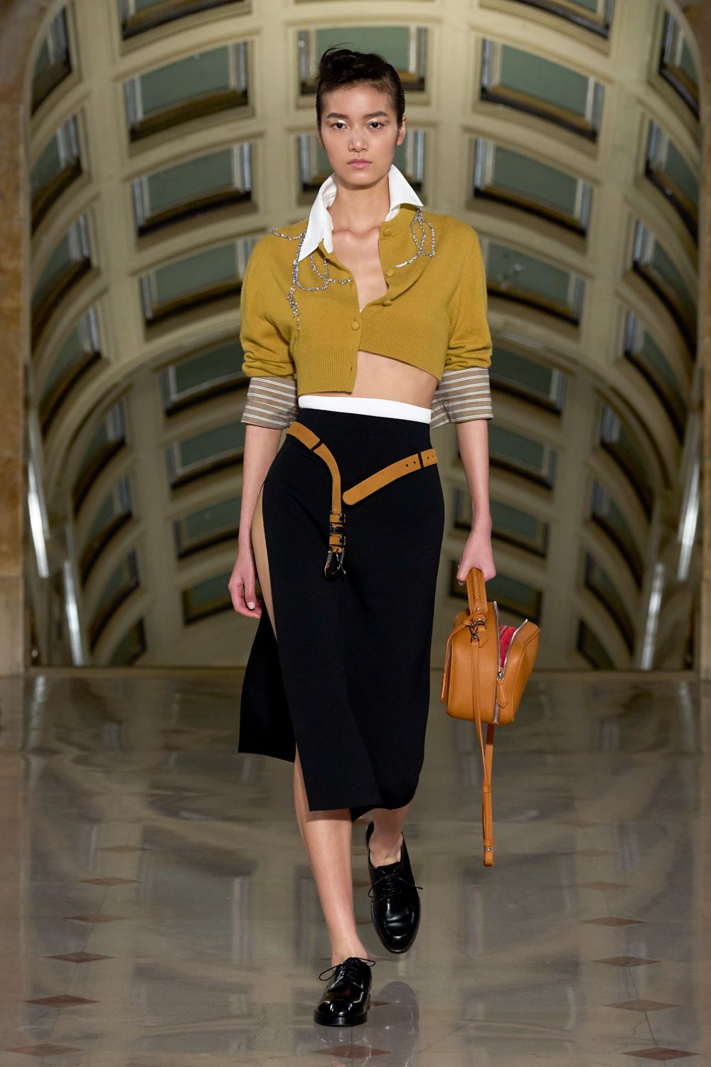 crystal-trim cropped cardigan