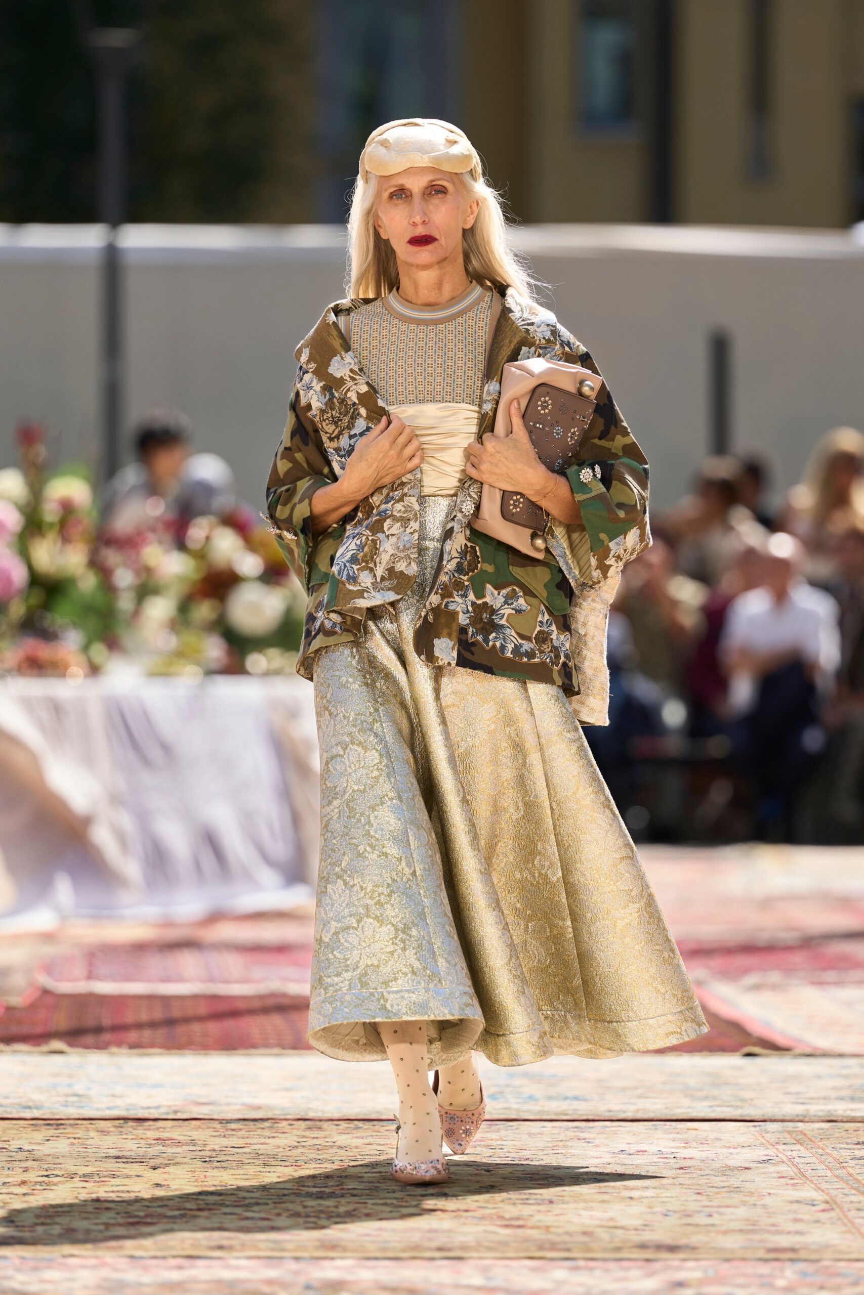 camouflage floral kimono jacket