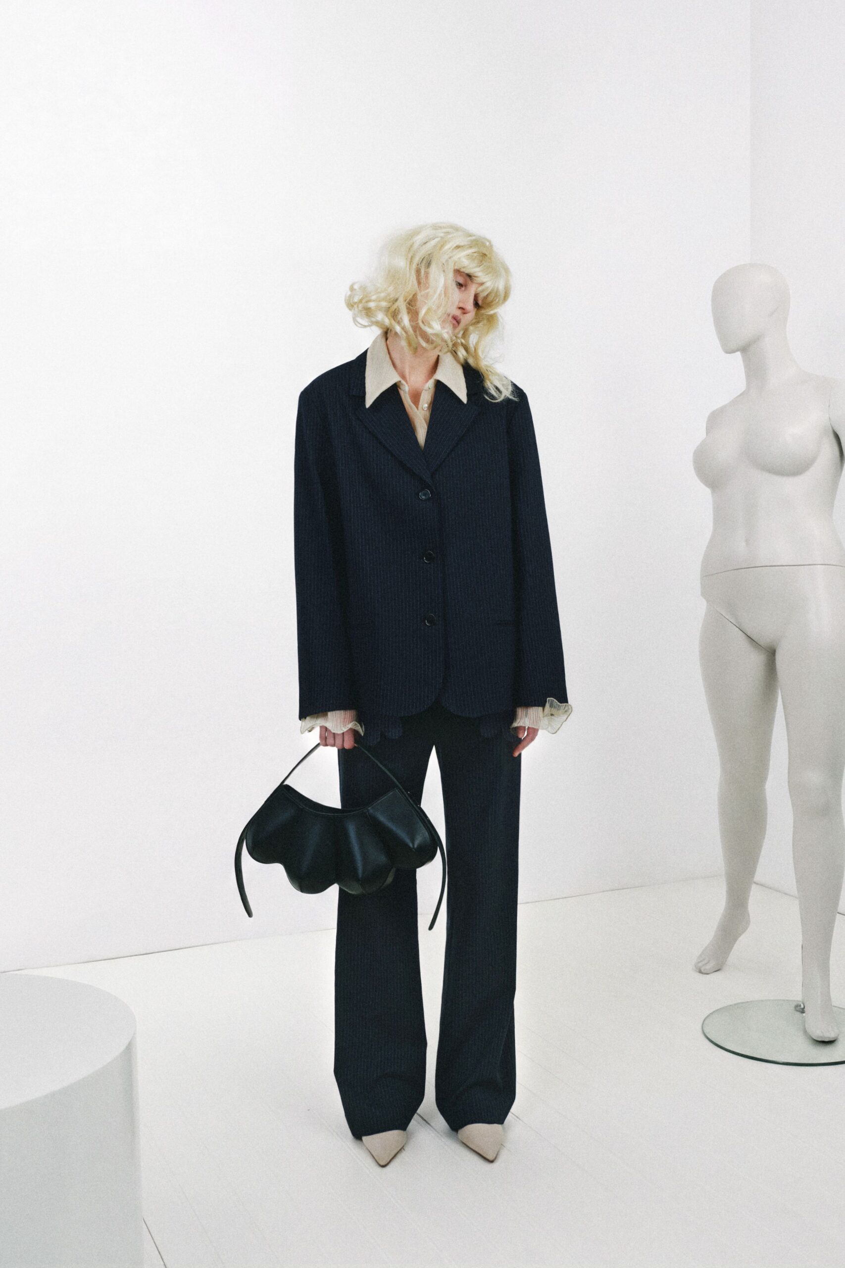 oversized pinstripe blazer