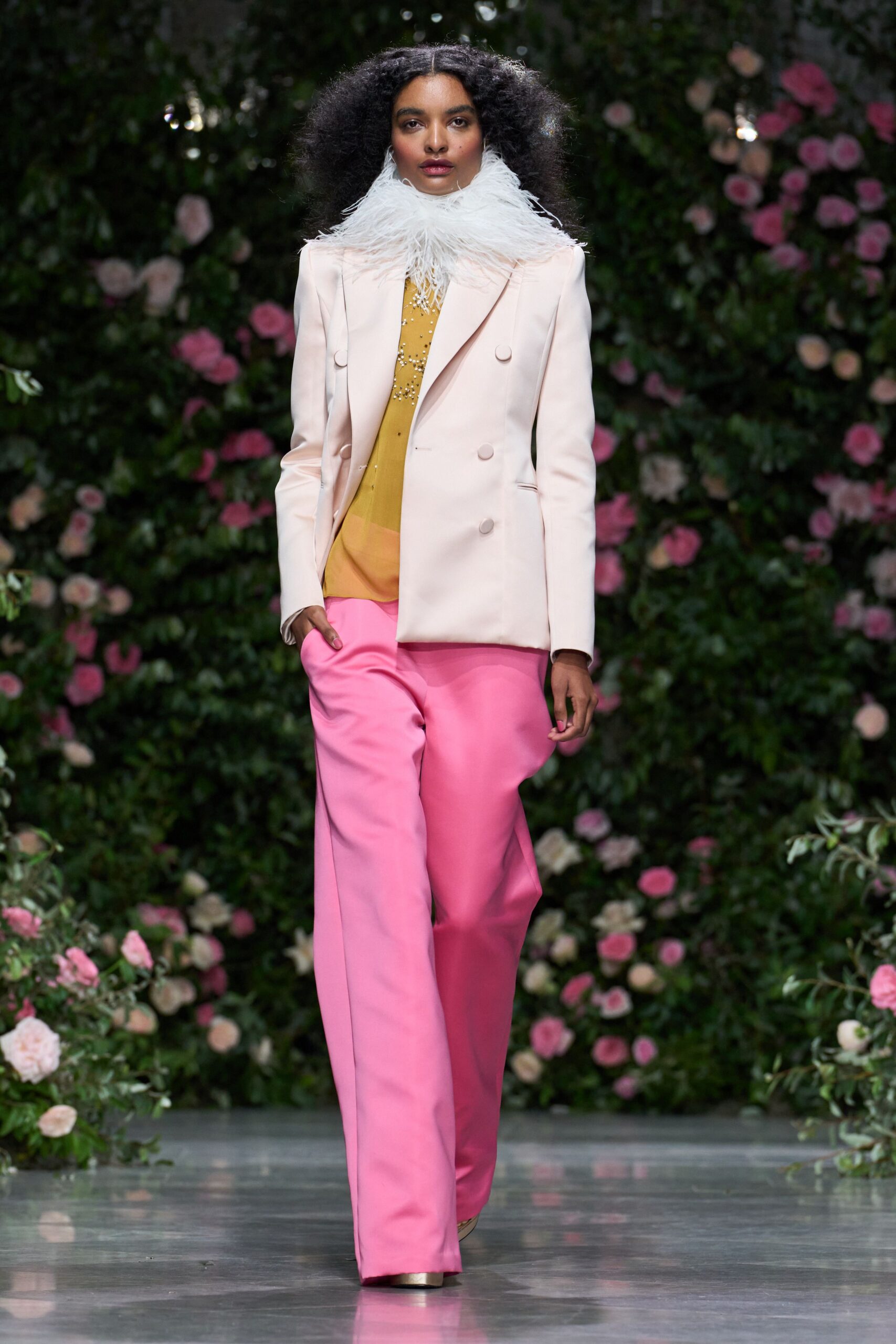 pink unknown wide-leg pants