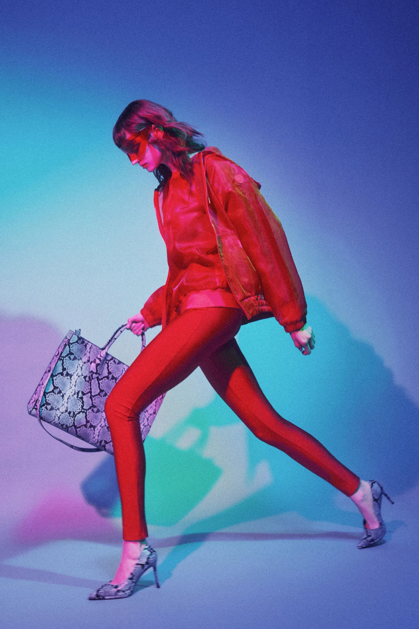 red leather bomber jacket