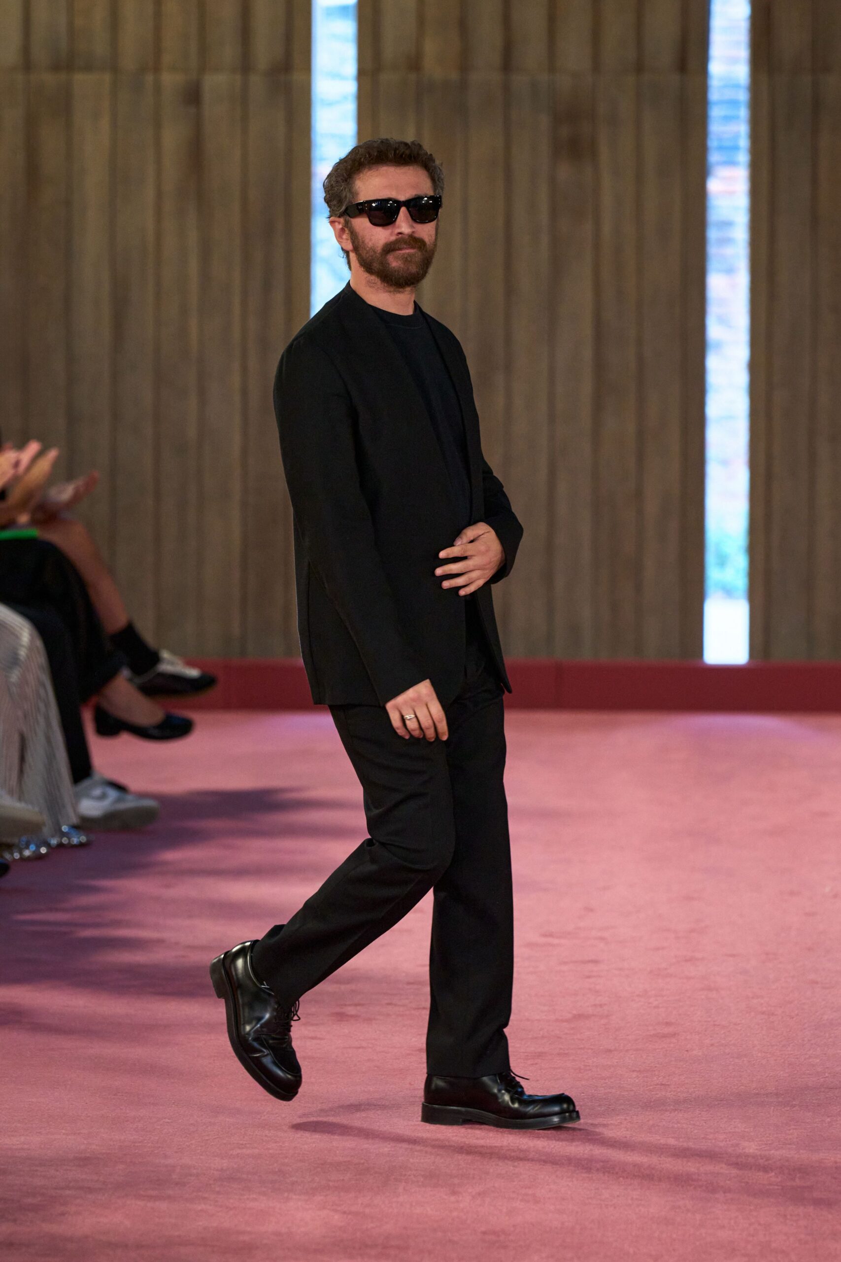 black tailored blazer