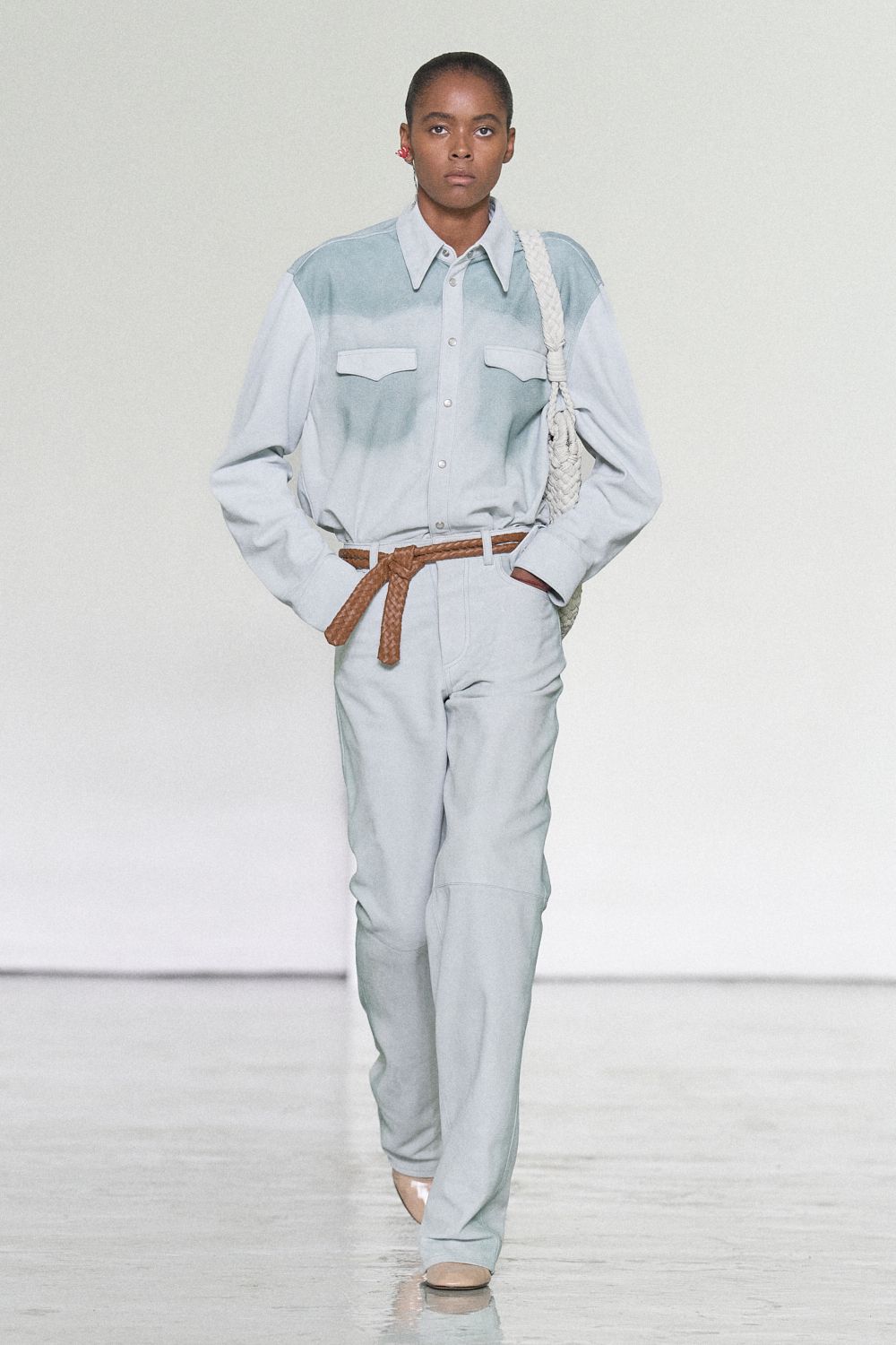powder blue western shirt