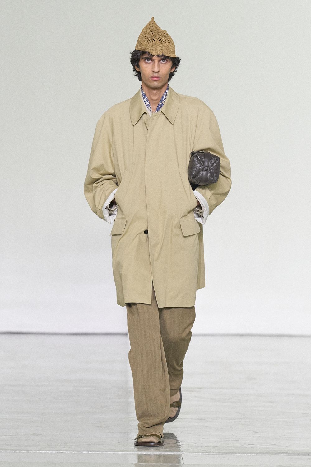 beige car coat