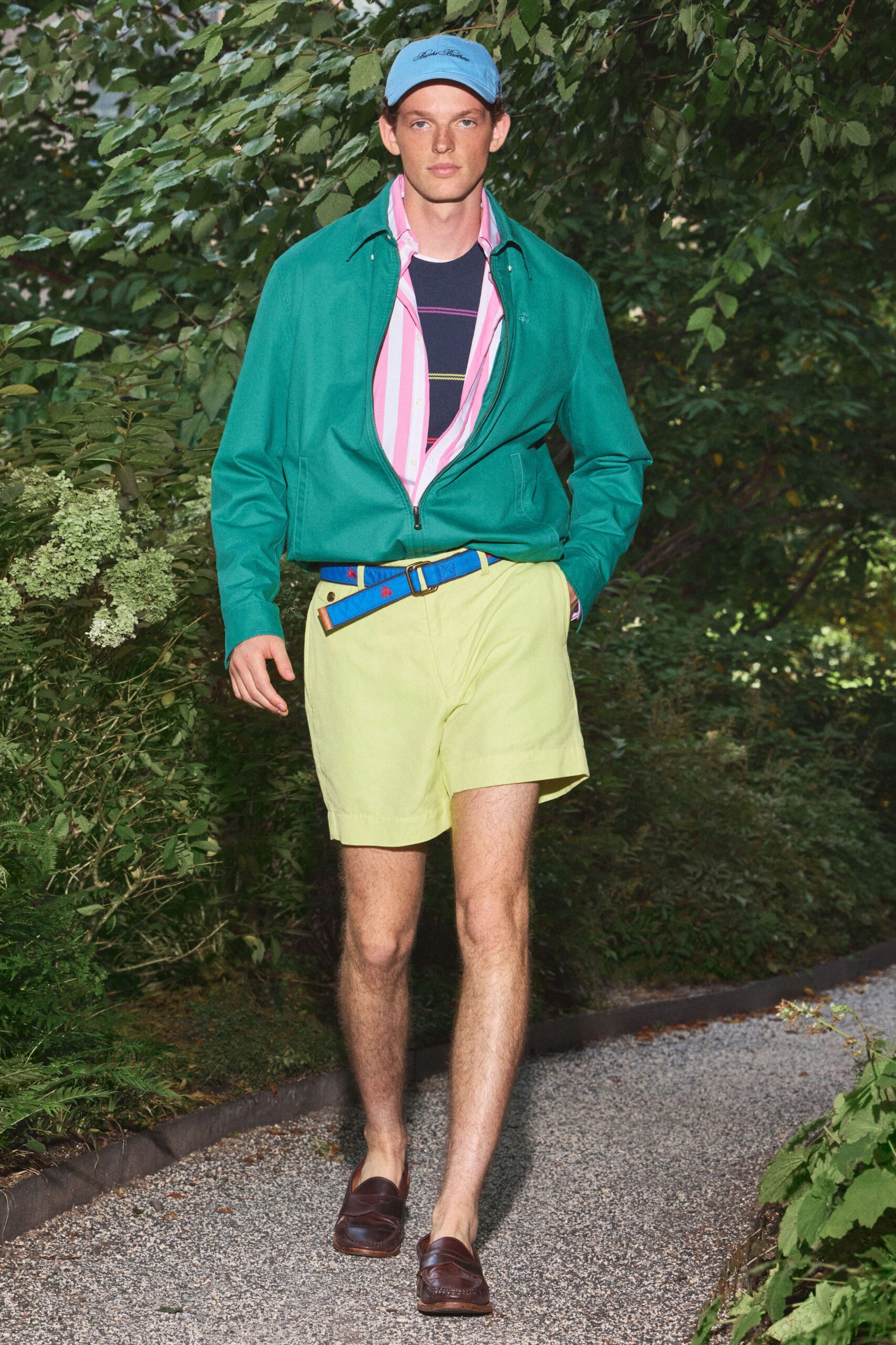 teal zip-front windbreaker jacket