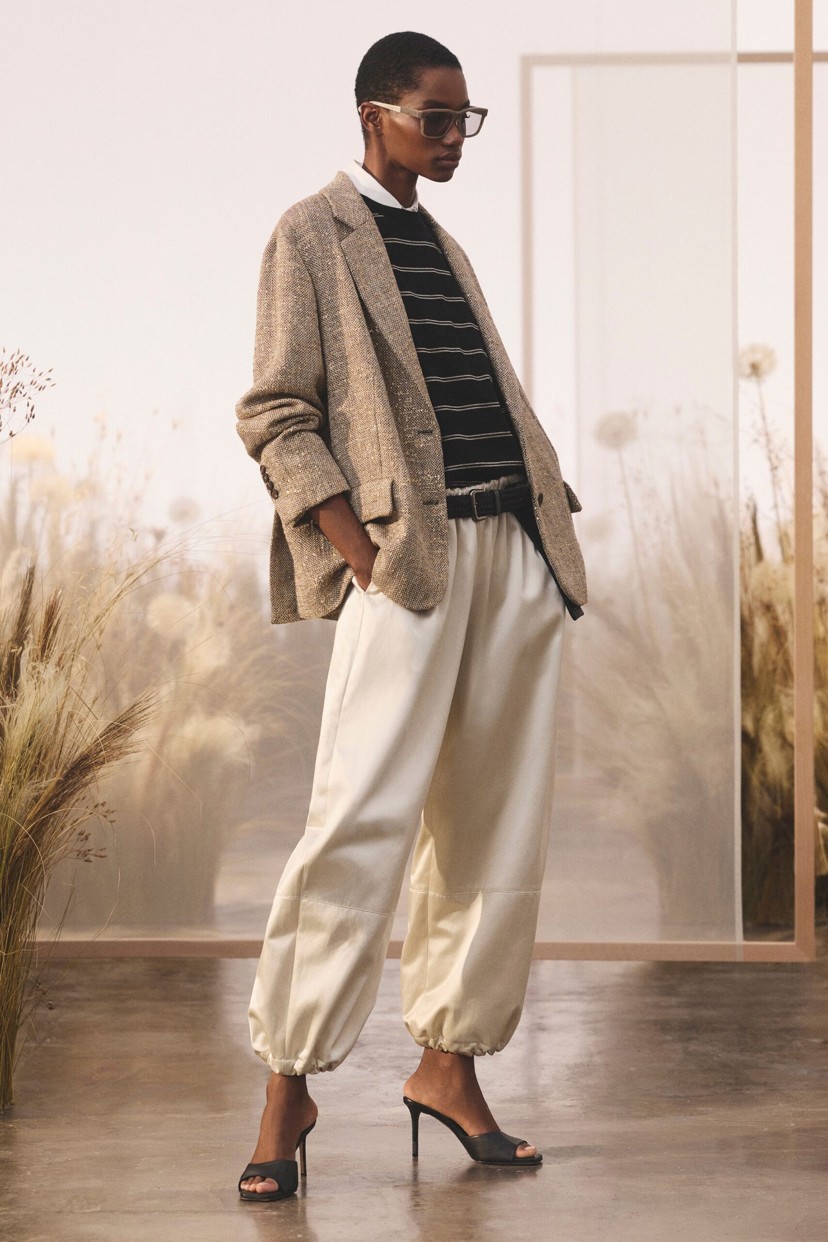 oversized tweed blazer