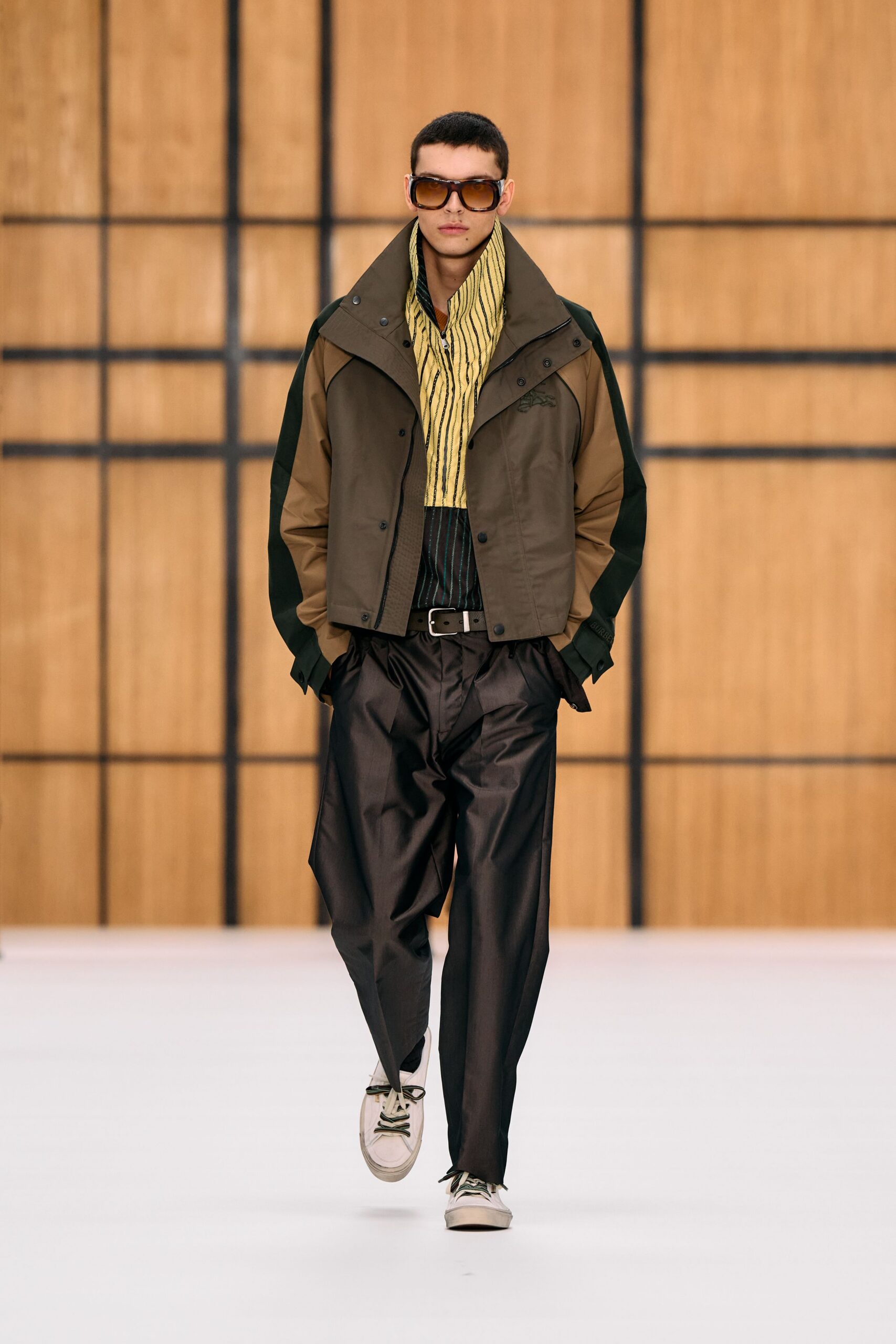 color-block field jacket
