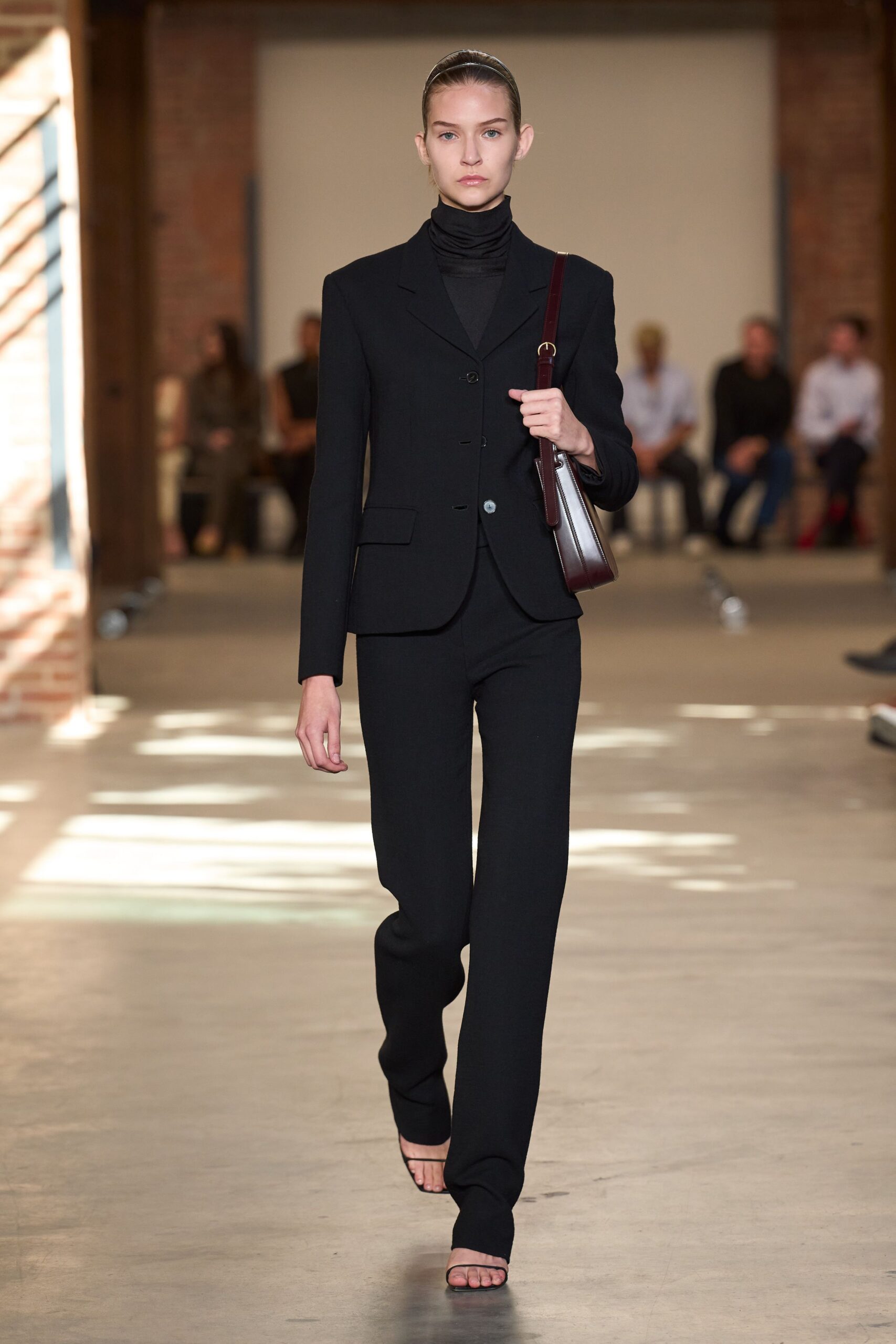 black tailored blazer