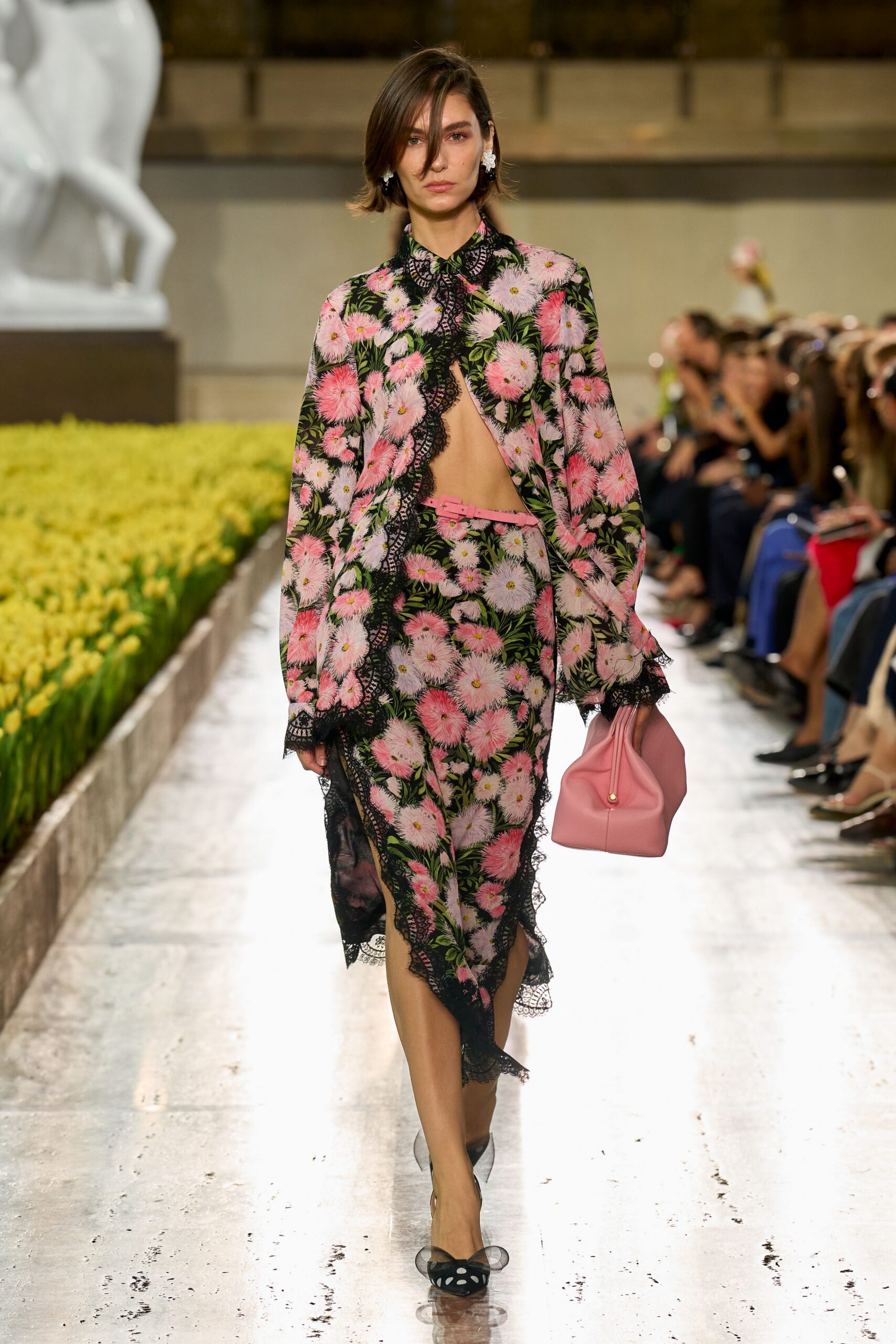 pink leather bag