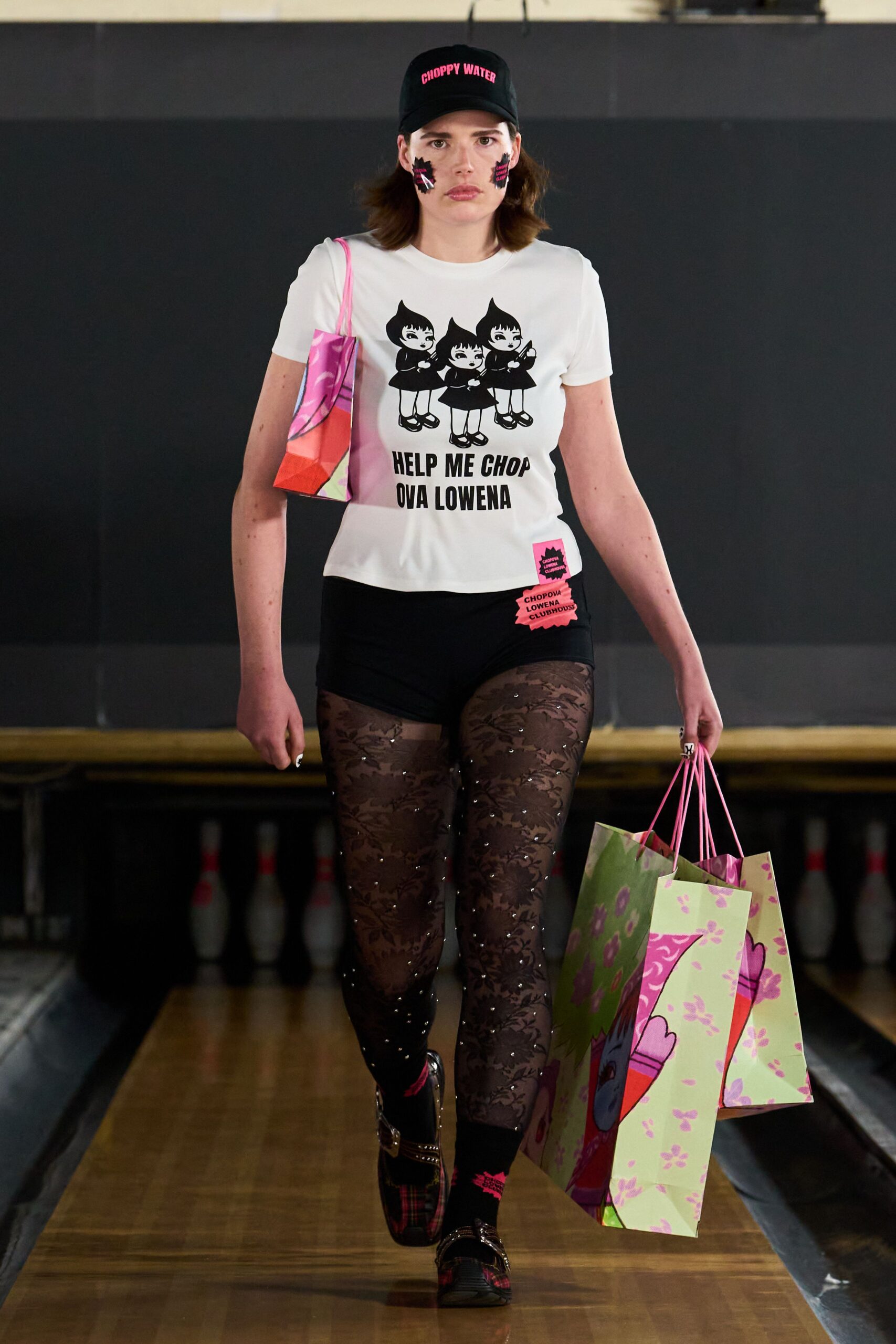 graphic slogan baby tee