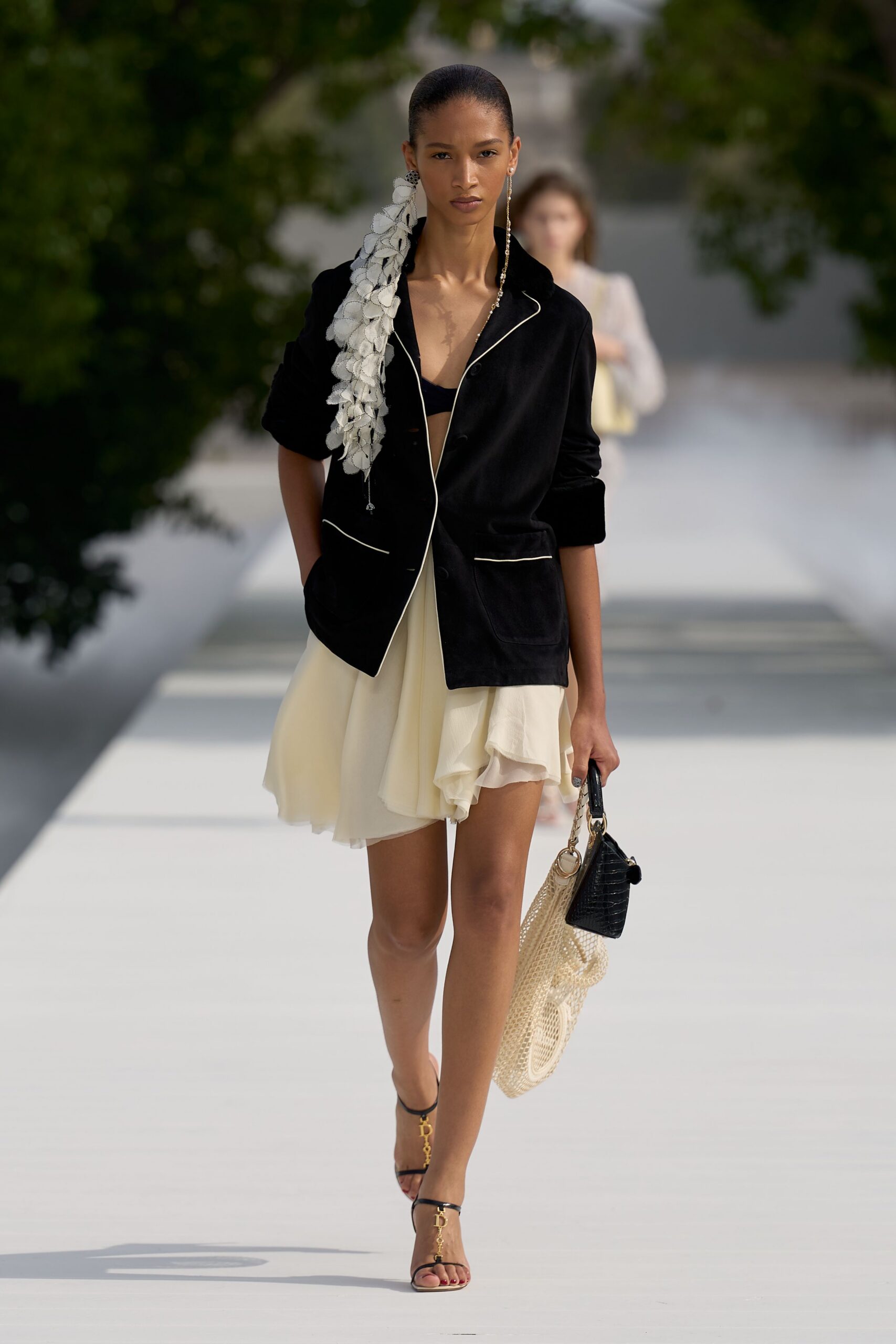 ivory chiffon ruffled layered flowing sheer mini mini-dress