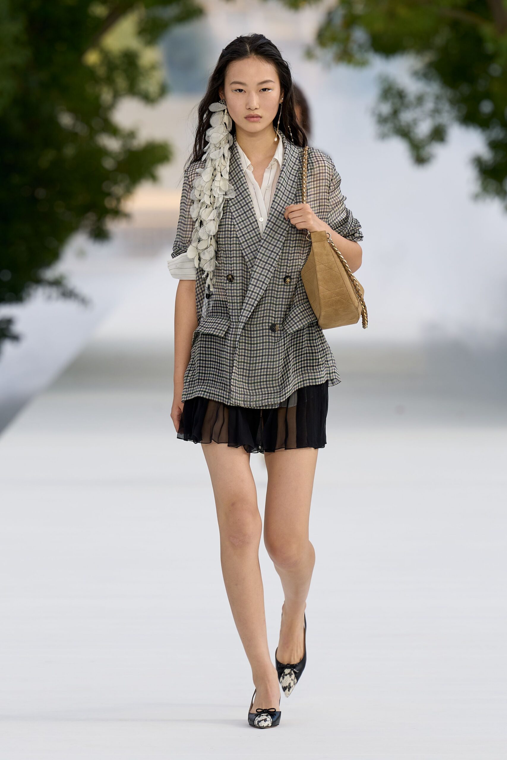 white collared v-neck buttoned shirt