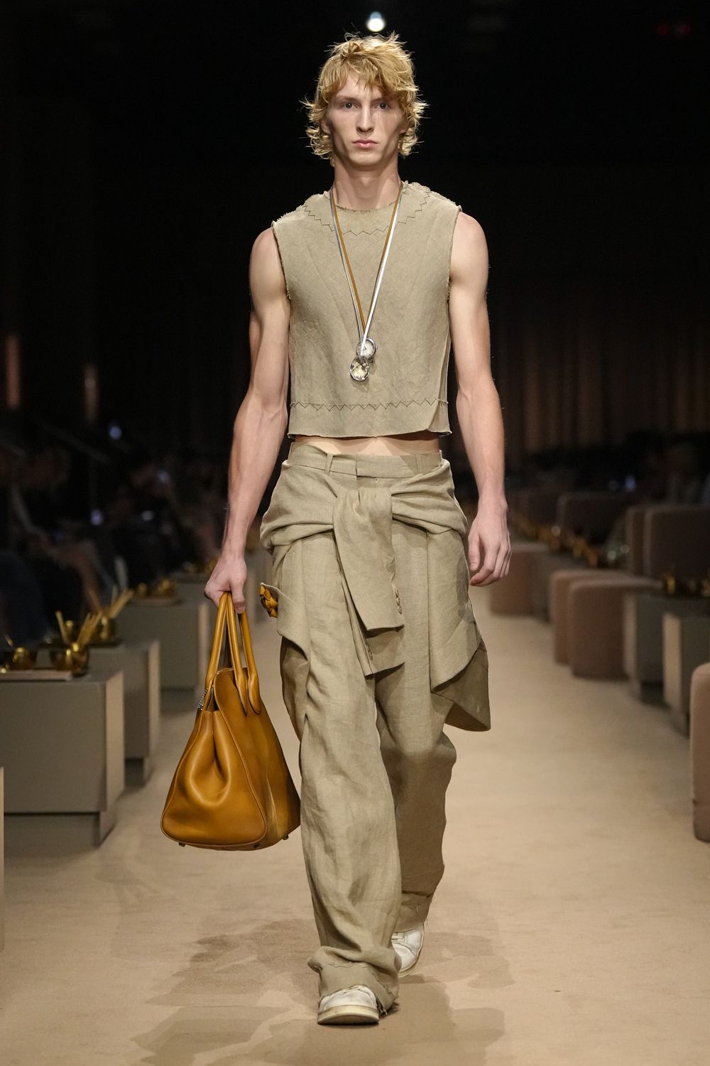 cropped suede sleeveless top