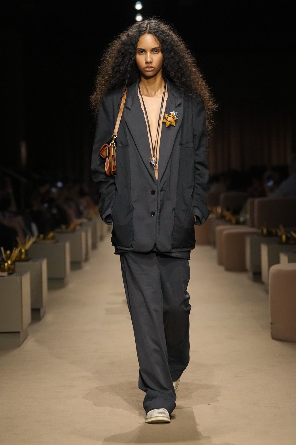 oversized charcoal blazer