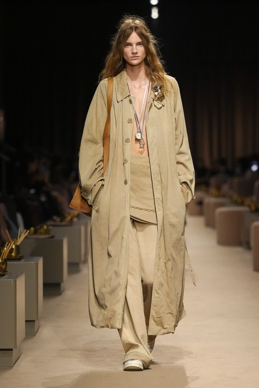 oversized suede duster coat