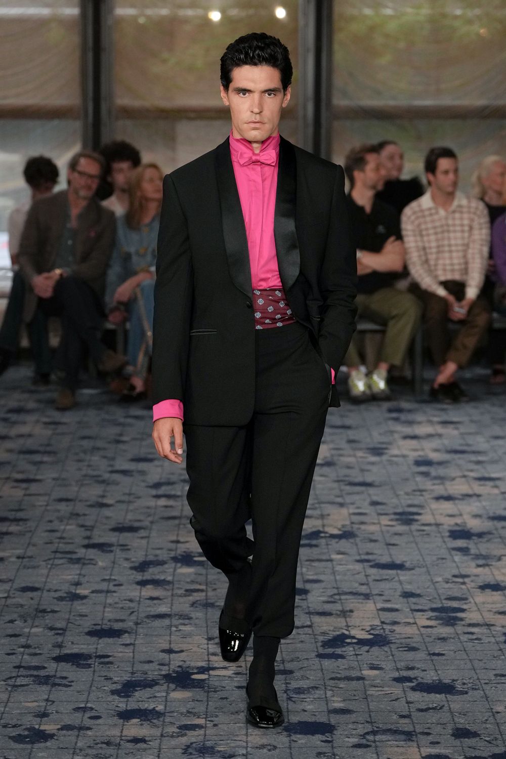 pink unknown long-sleeve high-neck shirt
