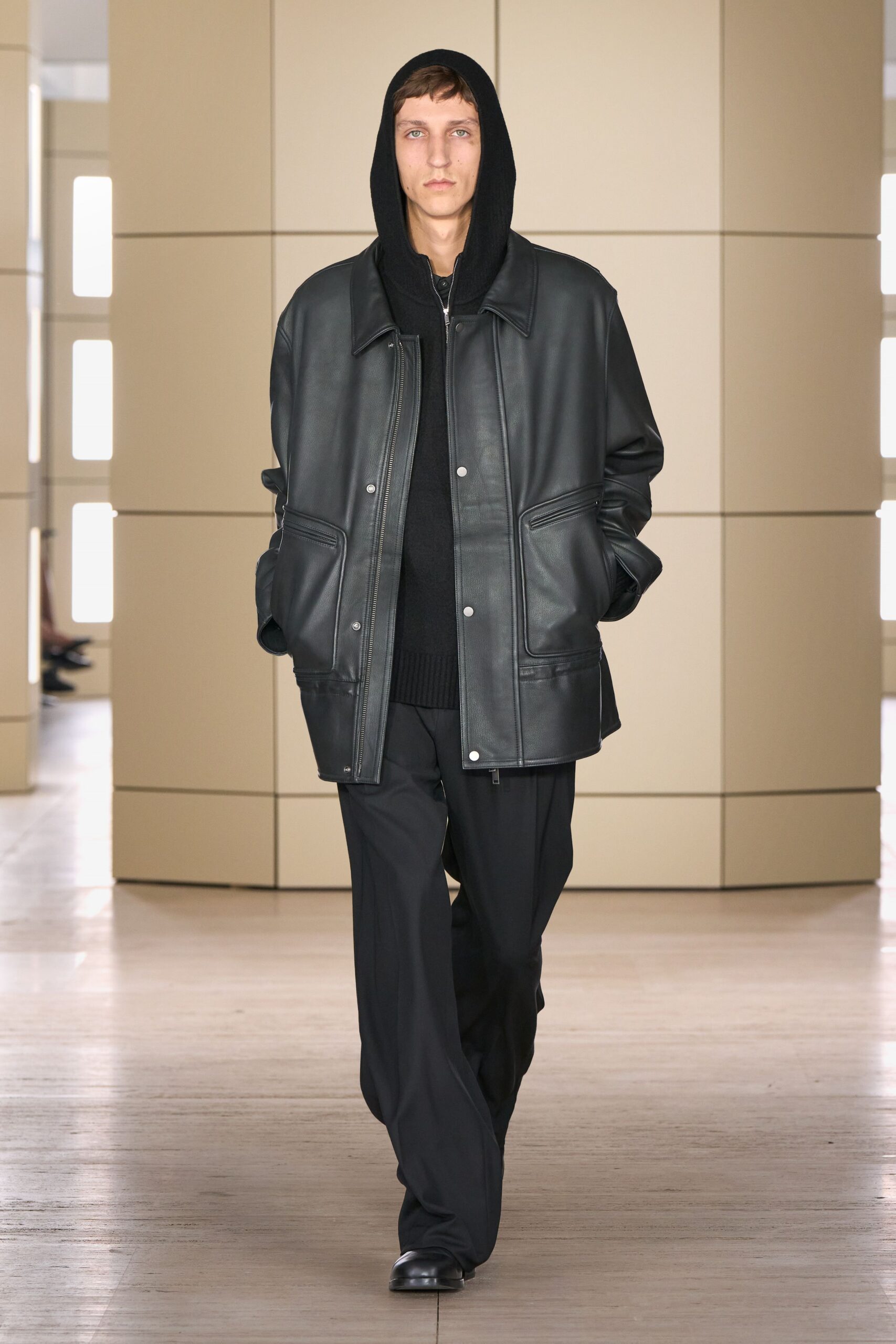 black unknown relaxed wide-leg pants