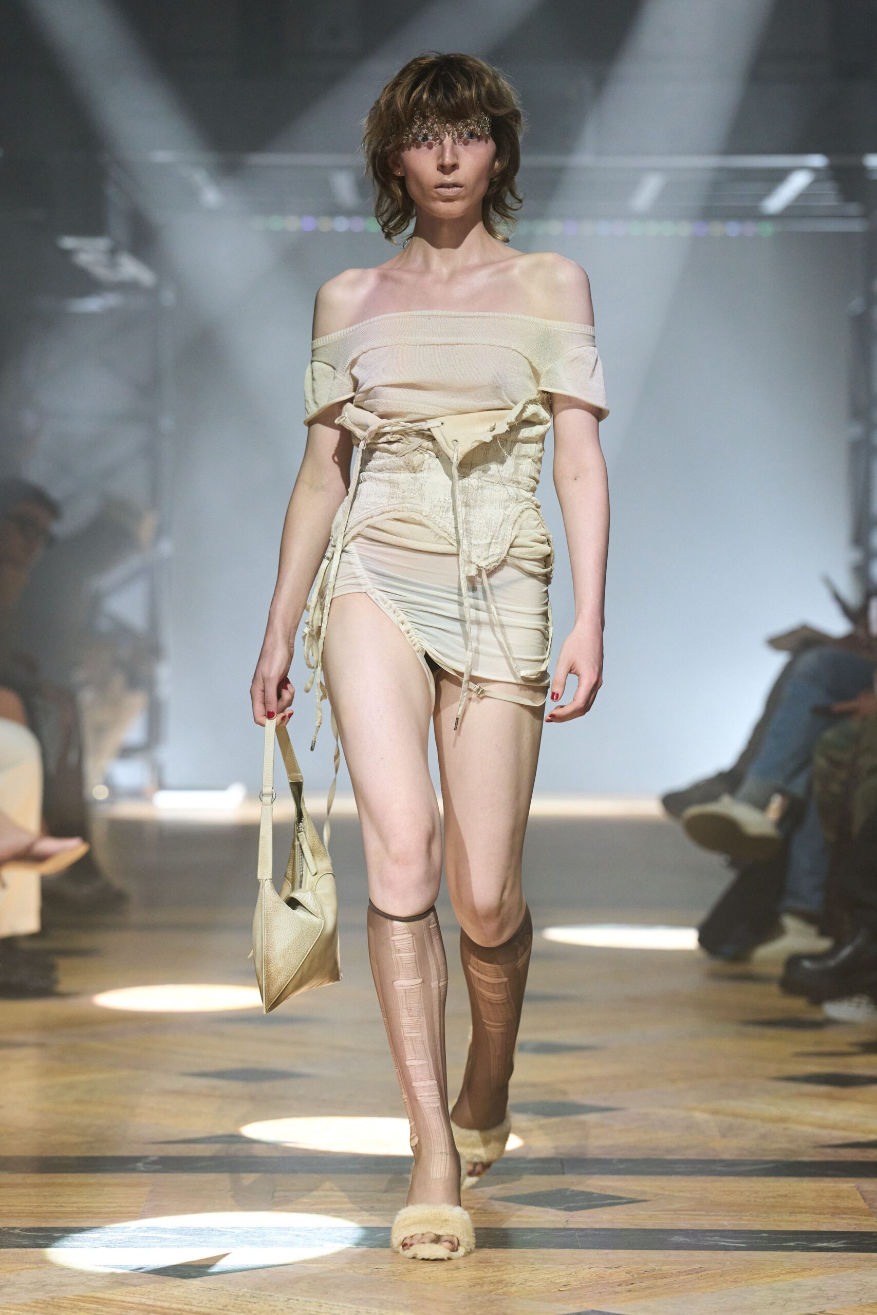 ivory leather bag