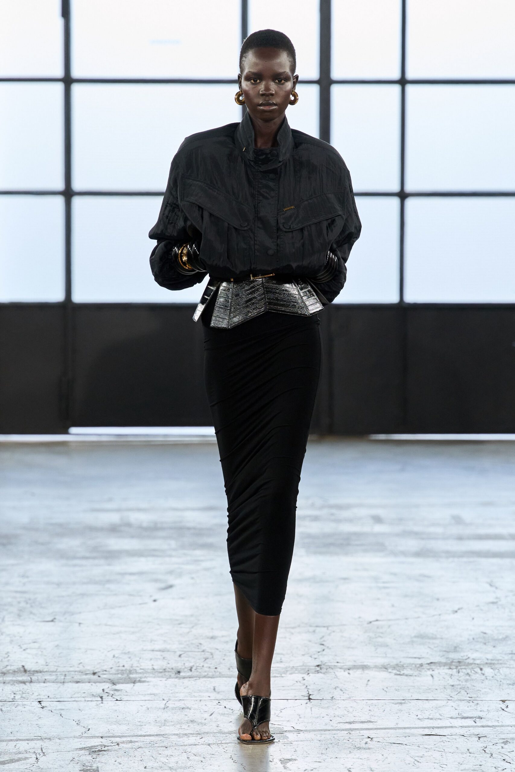 black utility bomber jacket