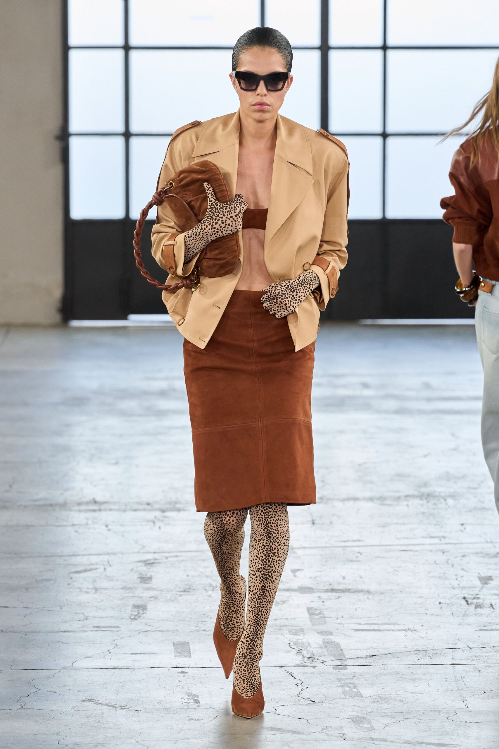 beige safari jacket