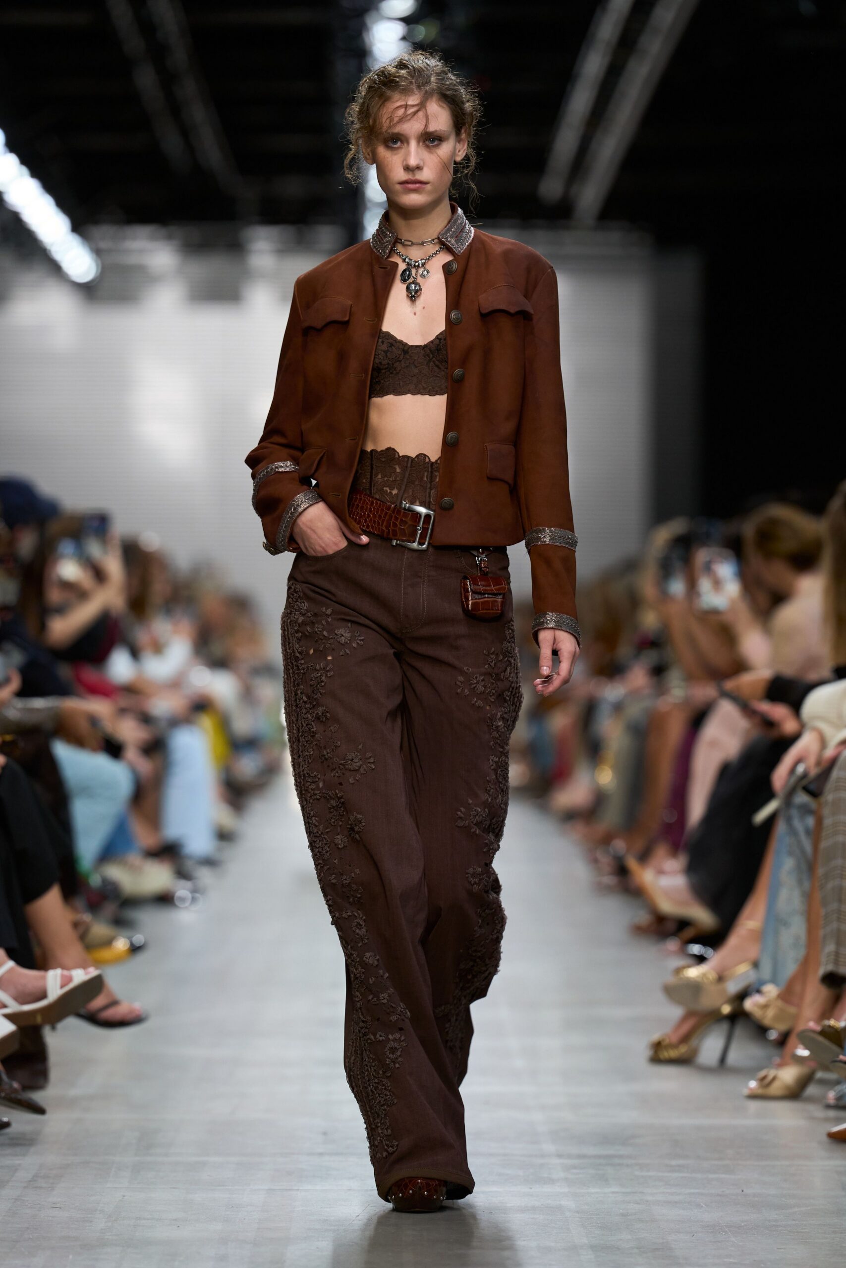 cropped suede utility jacket