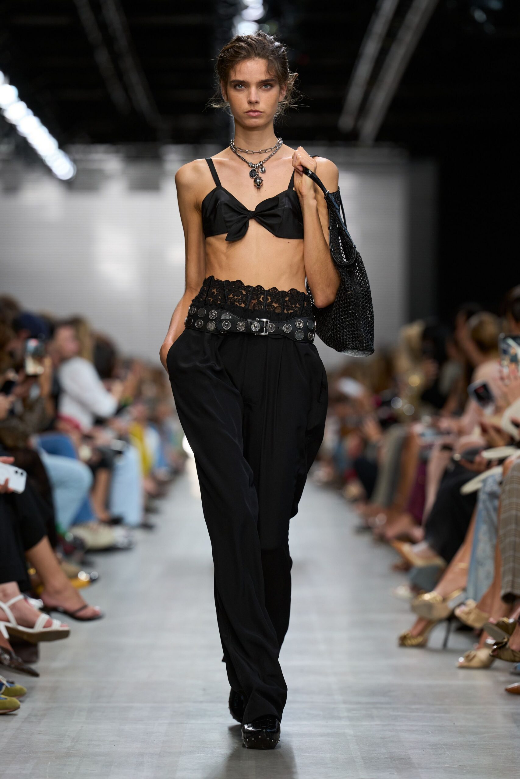 black bow bra top