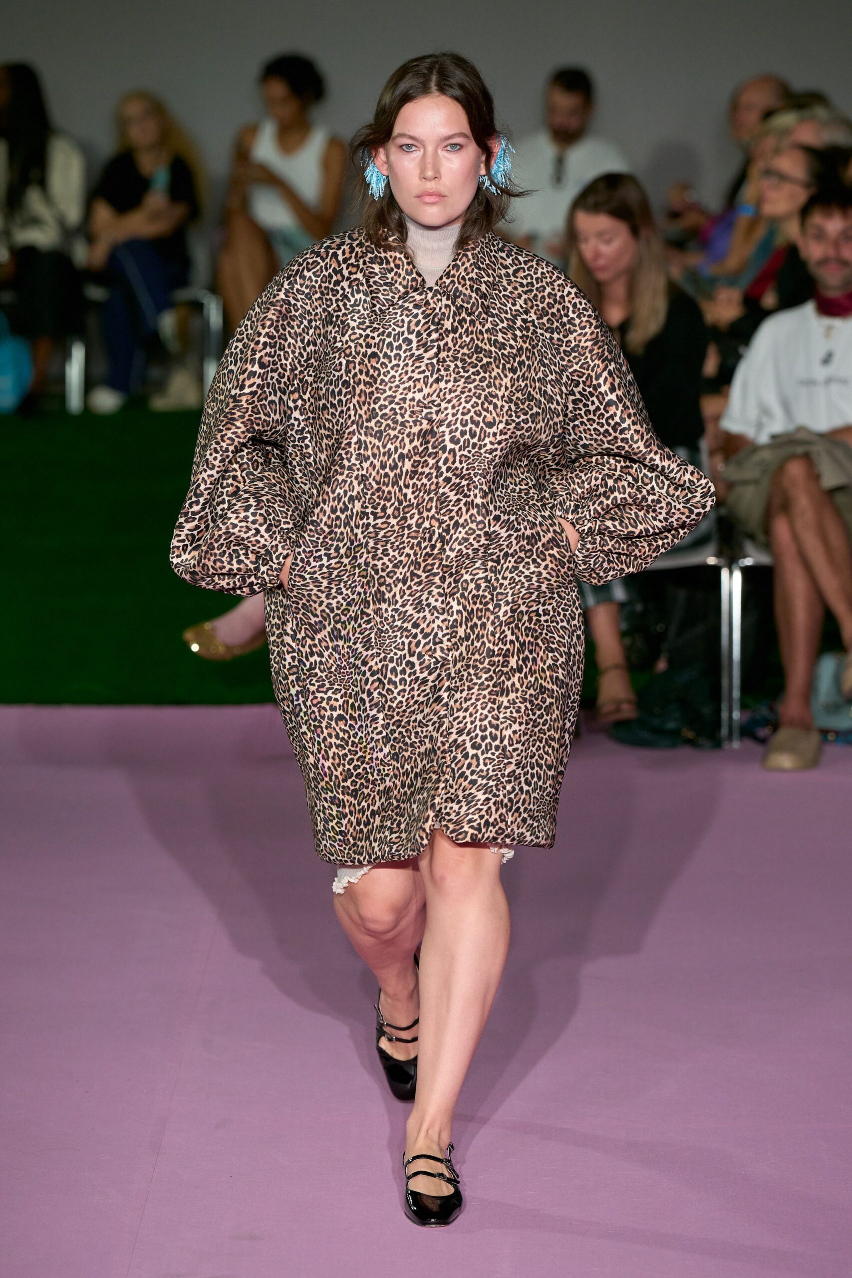 oversized leopard cocoon coat