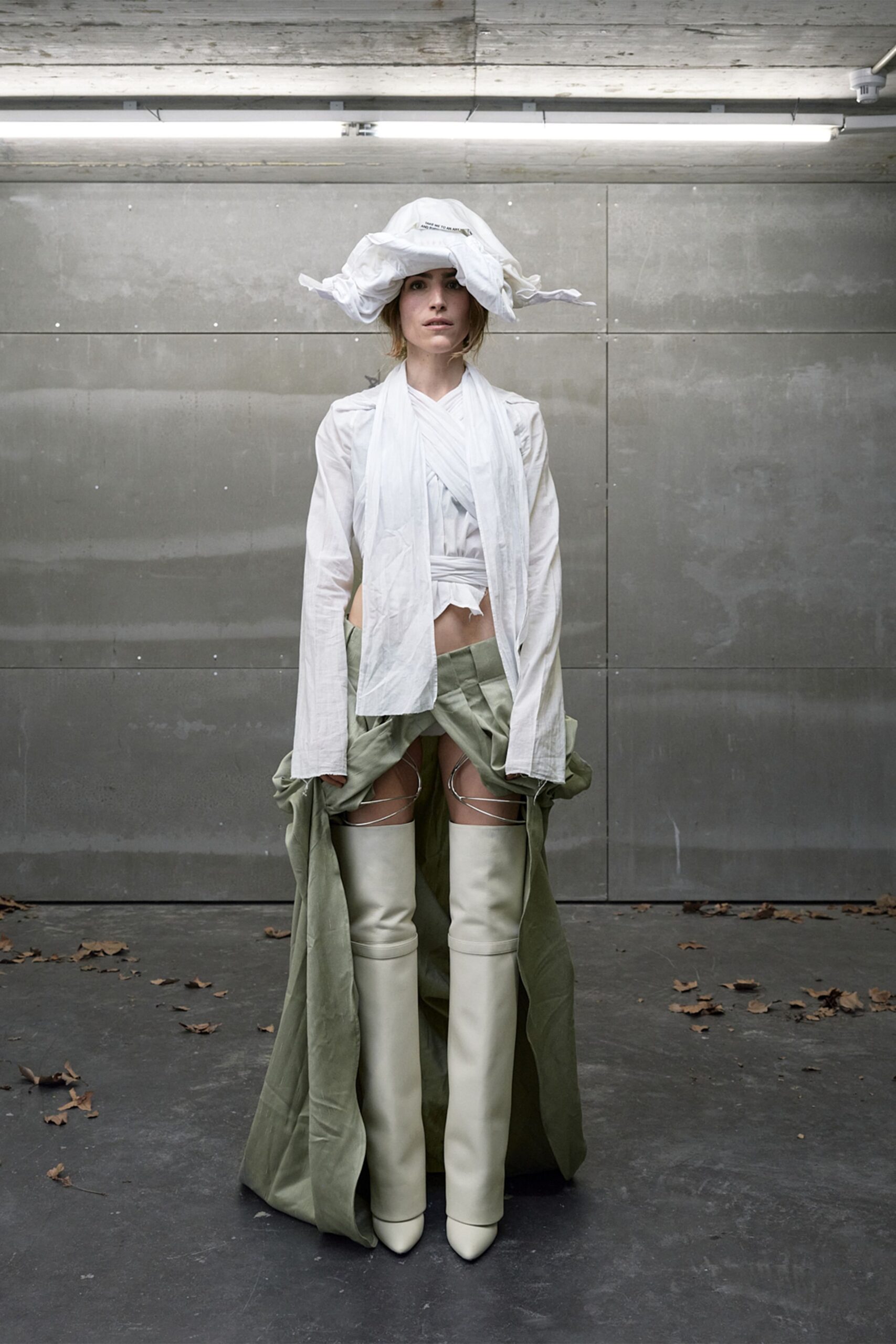 deconstructed wrap maxi skirt