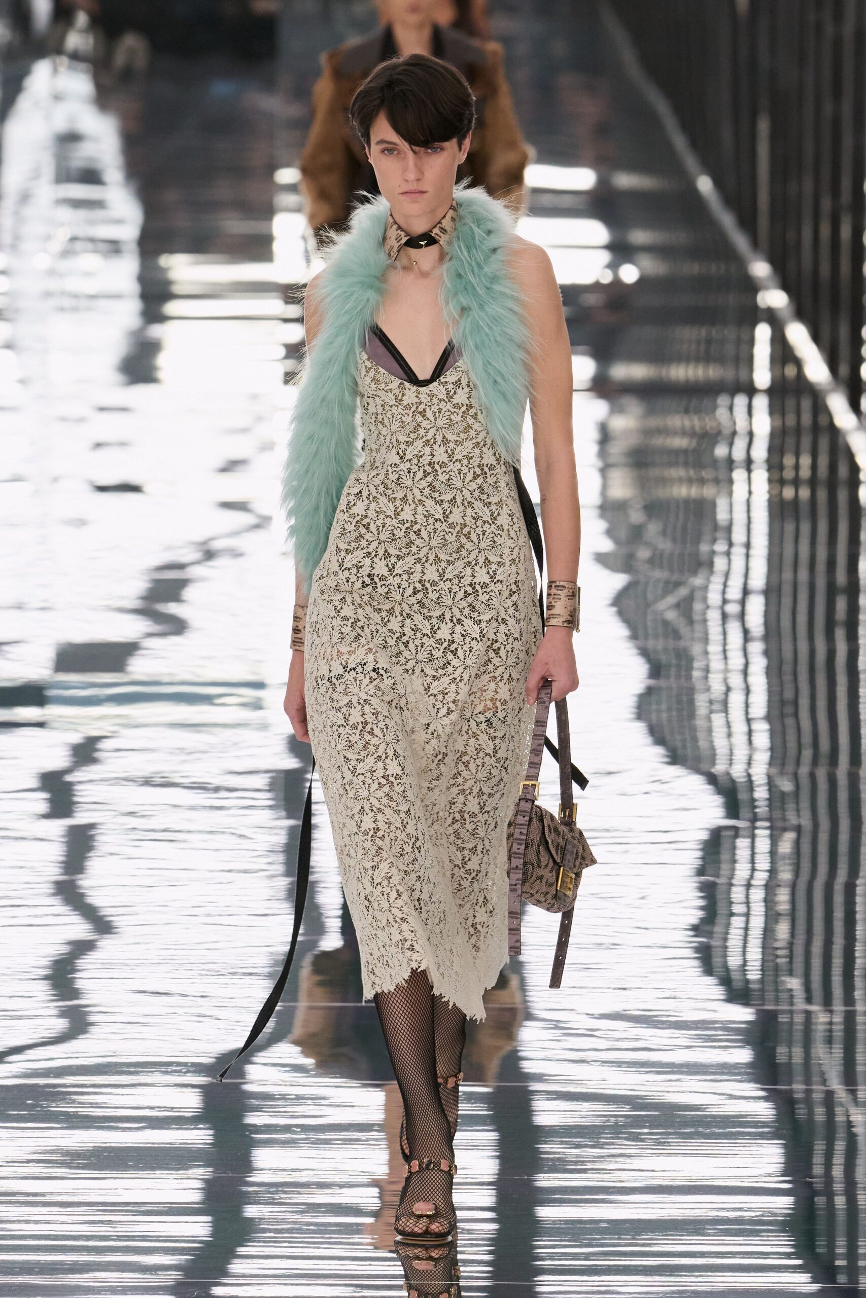 ivory floral lace slip dress
