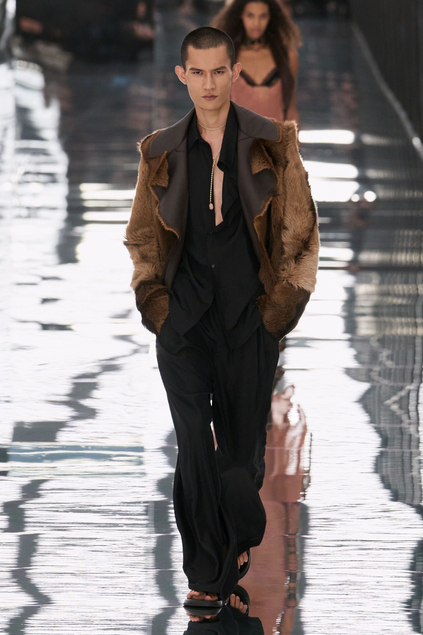 shearling biker jacket