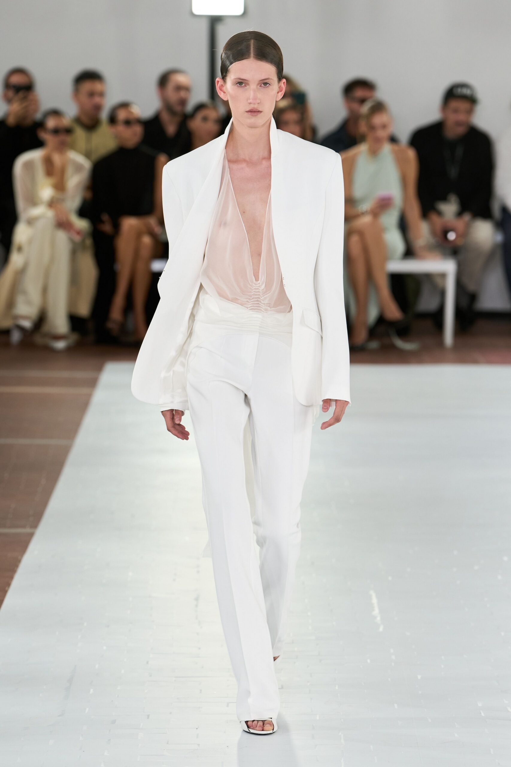 white structured blazer