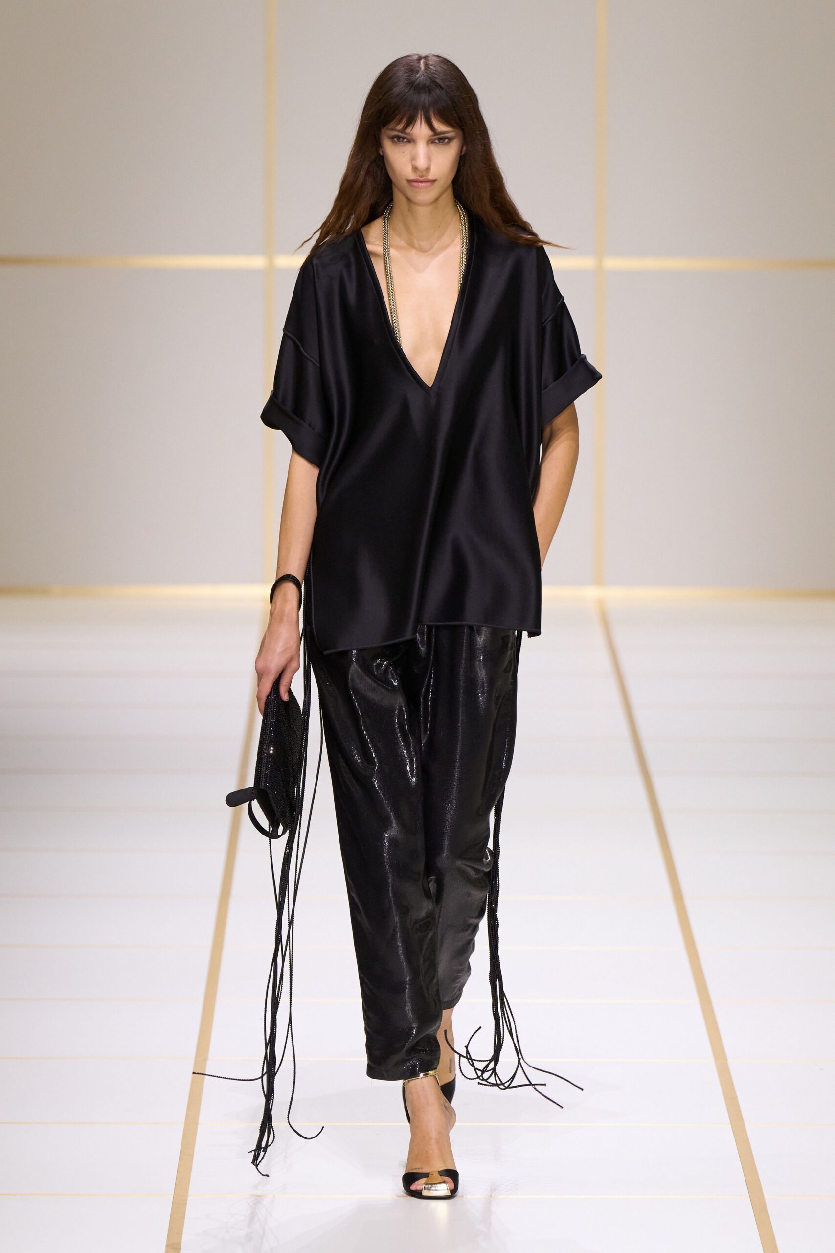 black mesh textured bag
