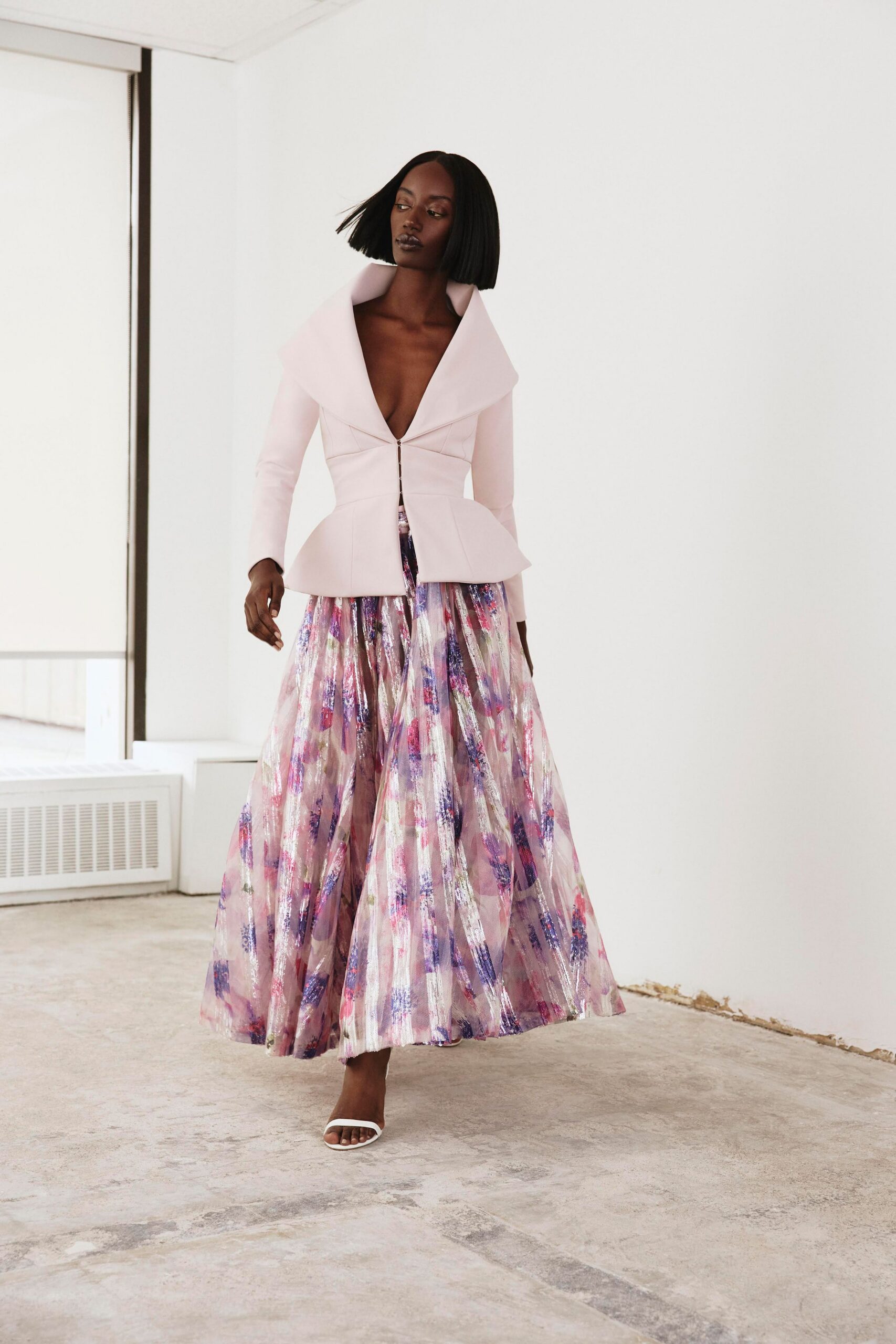 pink peplum jacket