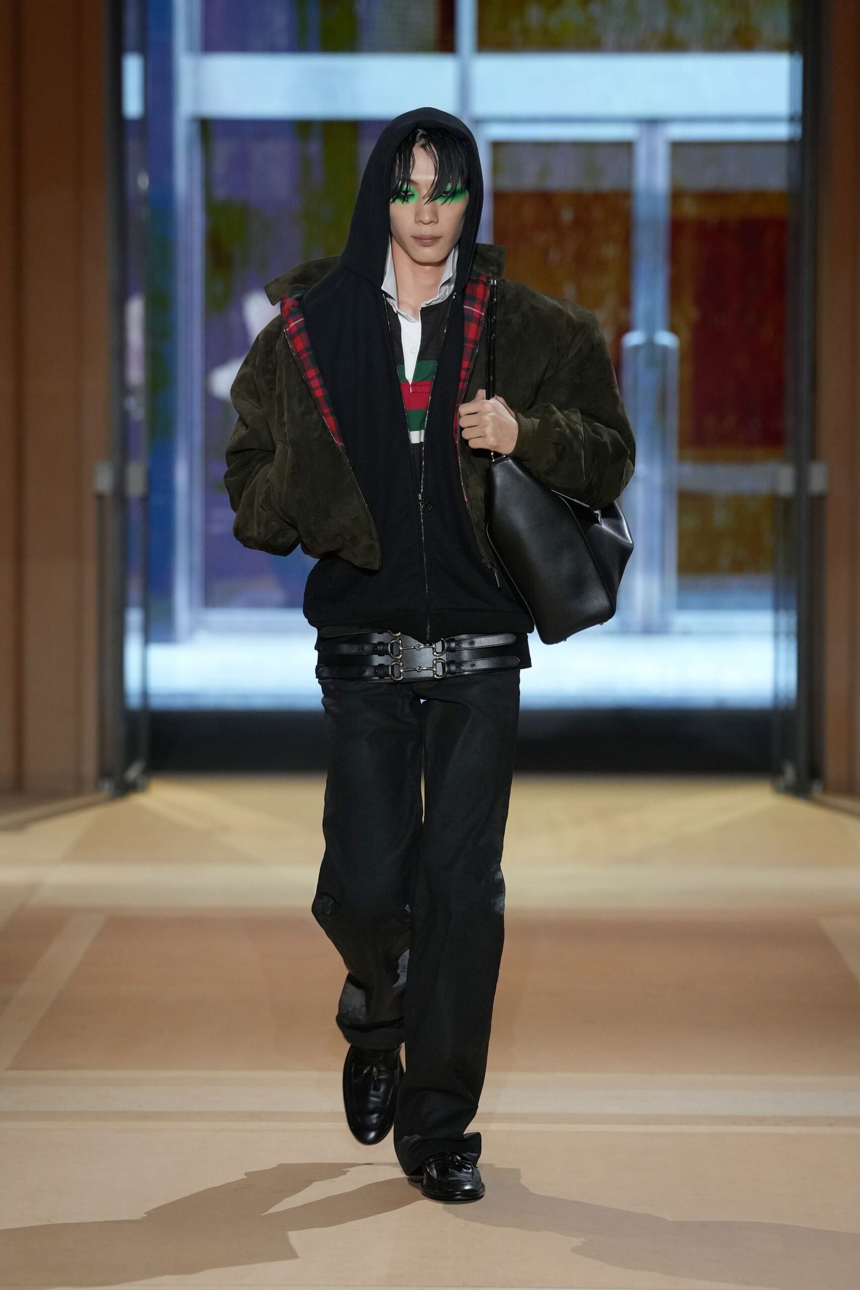 oversized suede bomber jacket
