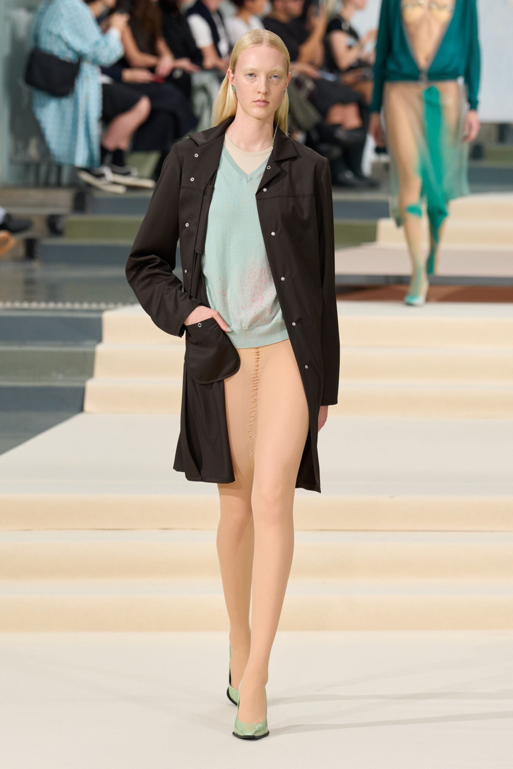 mint pointed-toe pumps