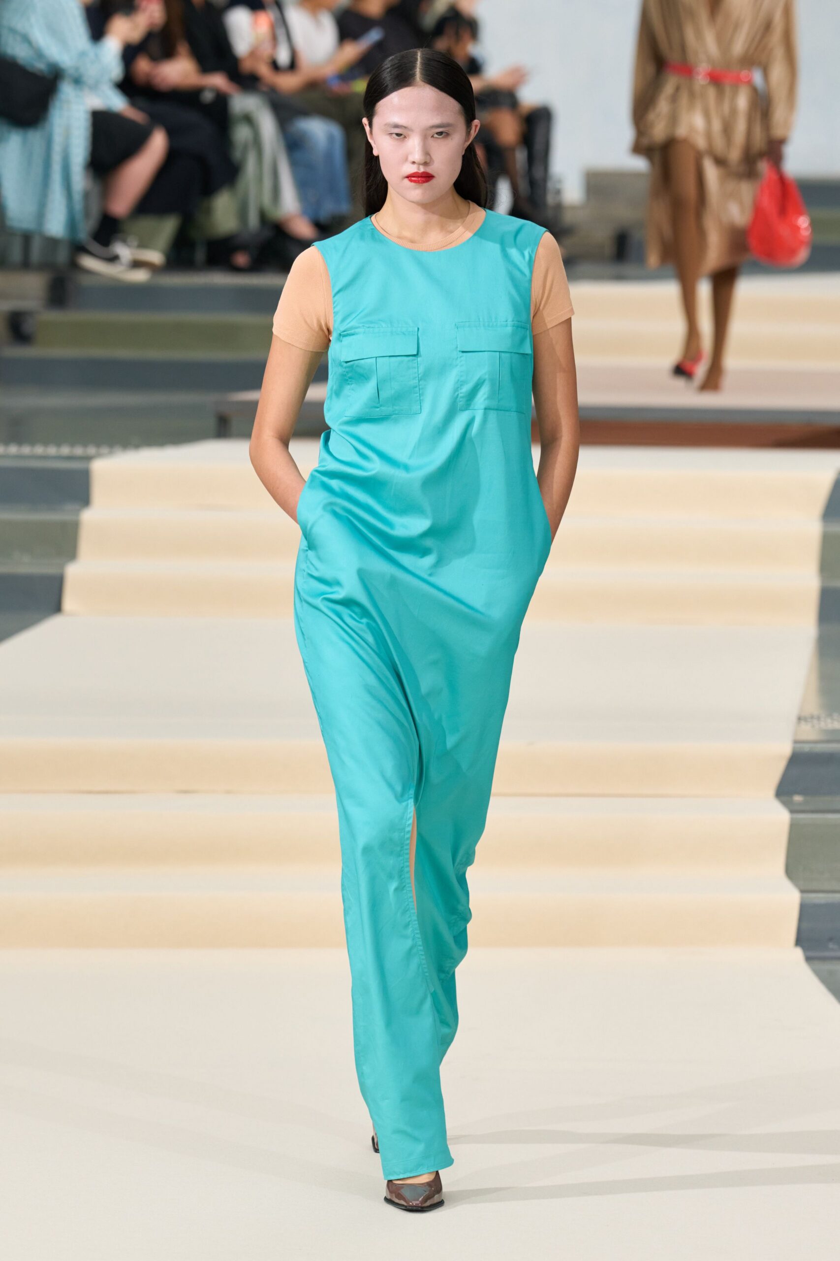 teal utility pocket jumpsuit