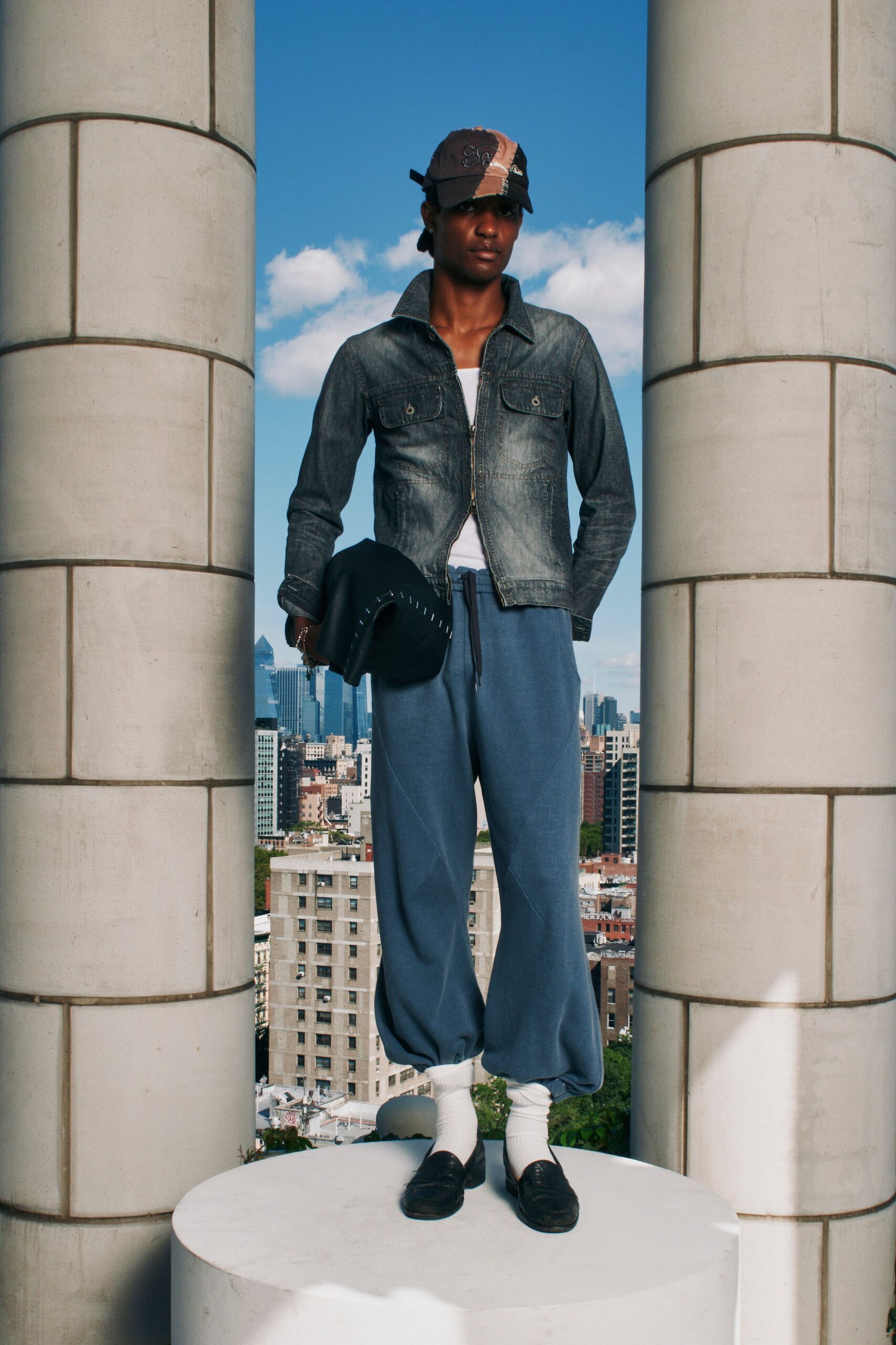 cropped denim trucker jacket