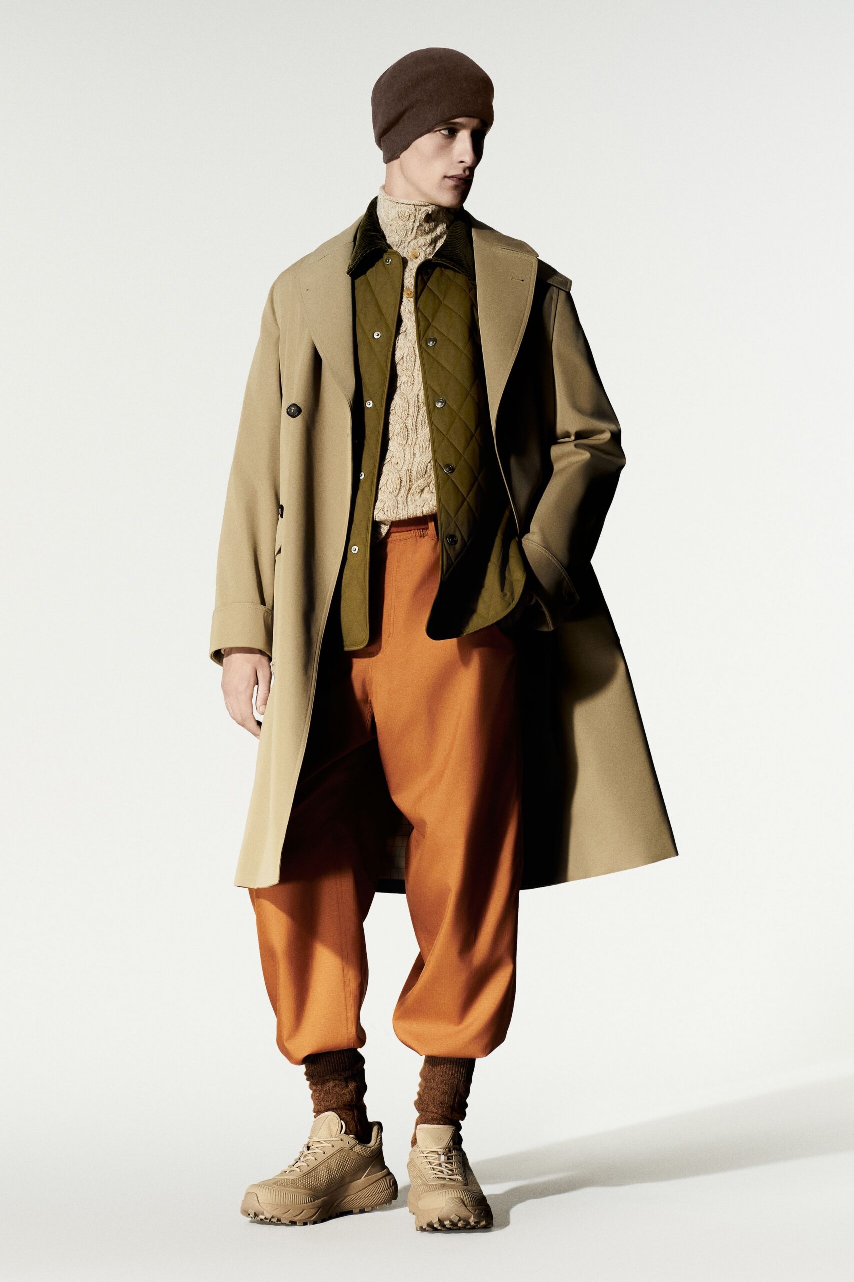 orange unknown relaxed pants
