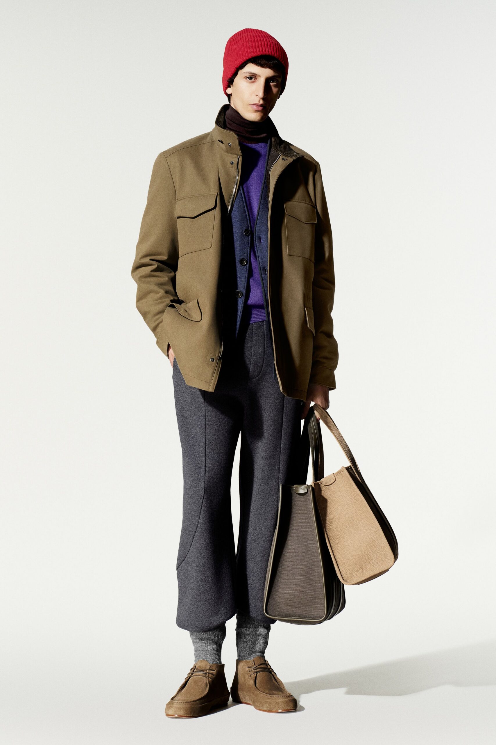 beige field jacket