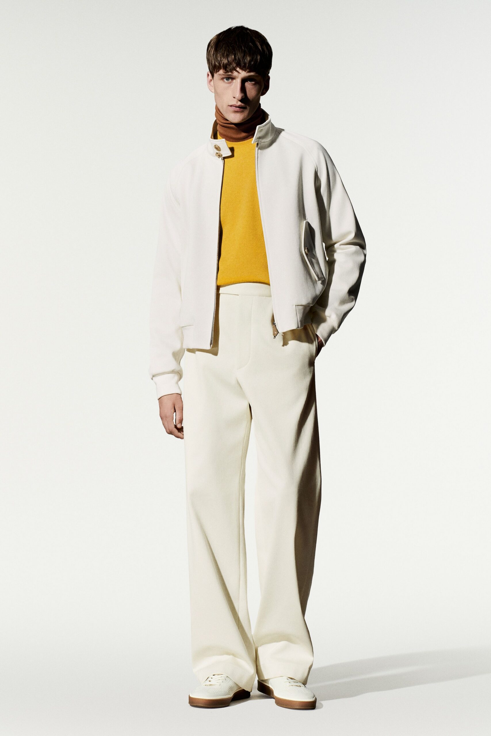 ivory bomber jacket