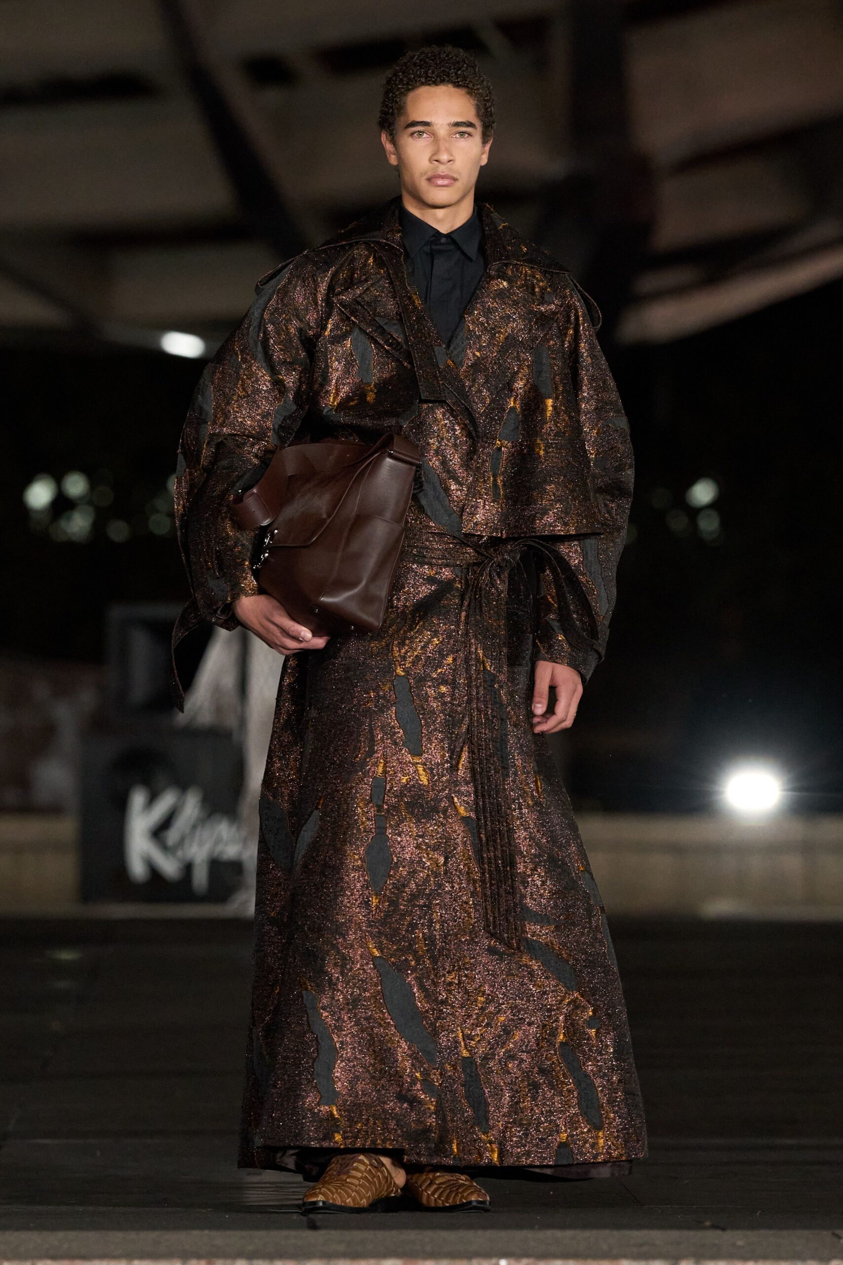 brown leather bag