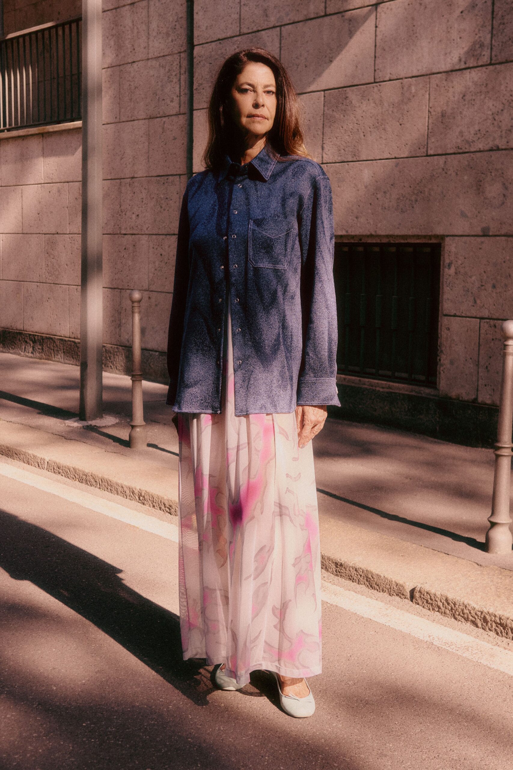 blue denim overshirt